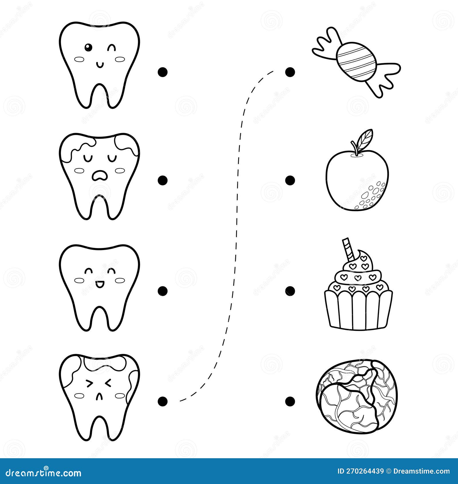 Labirinto de atendimento odontológico para crianças. atividade médica  pré-escolar. engraçado jogo de quebra-cabeça com médico fofo e criança com  dor de dente ajude o menino a ir ao dentista. labirinto de higiene