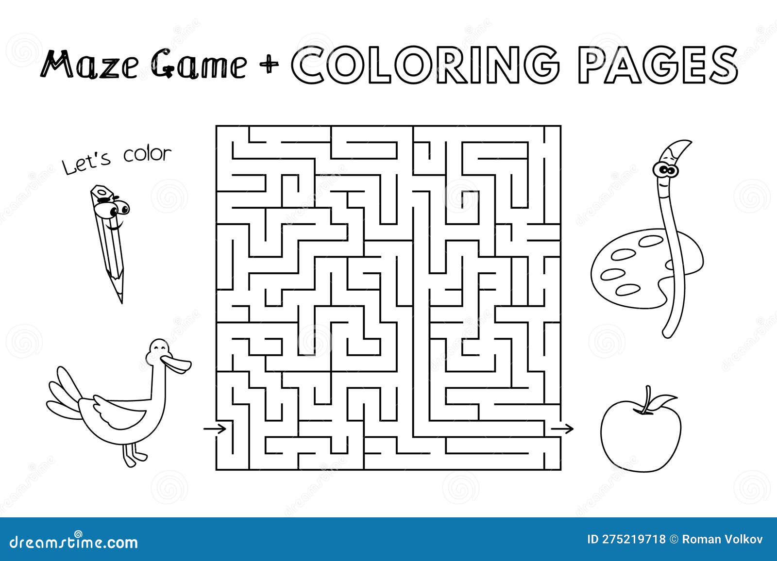 Jogo de Labirinto Online para Crianças: Pato
