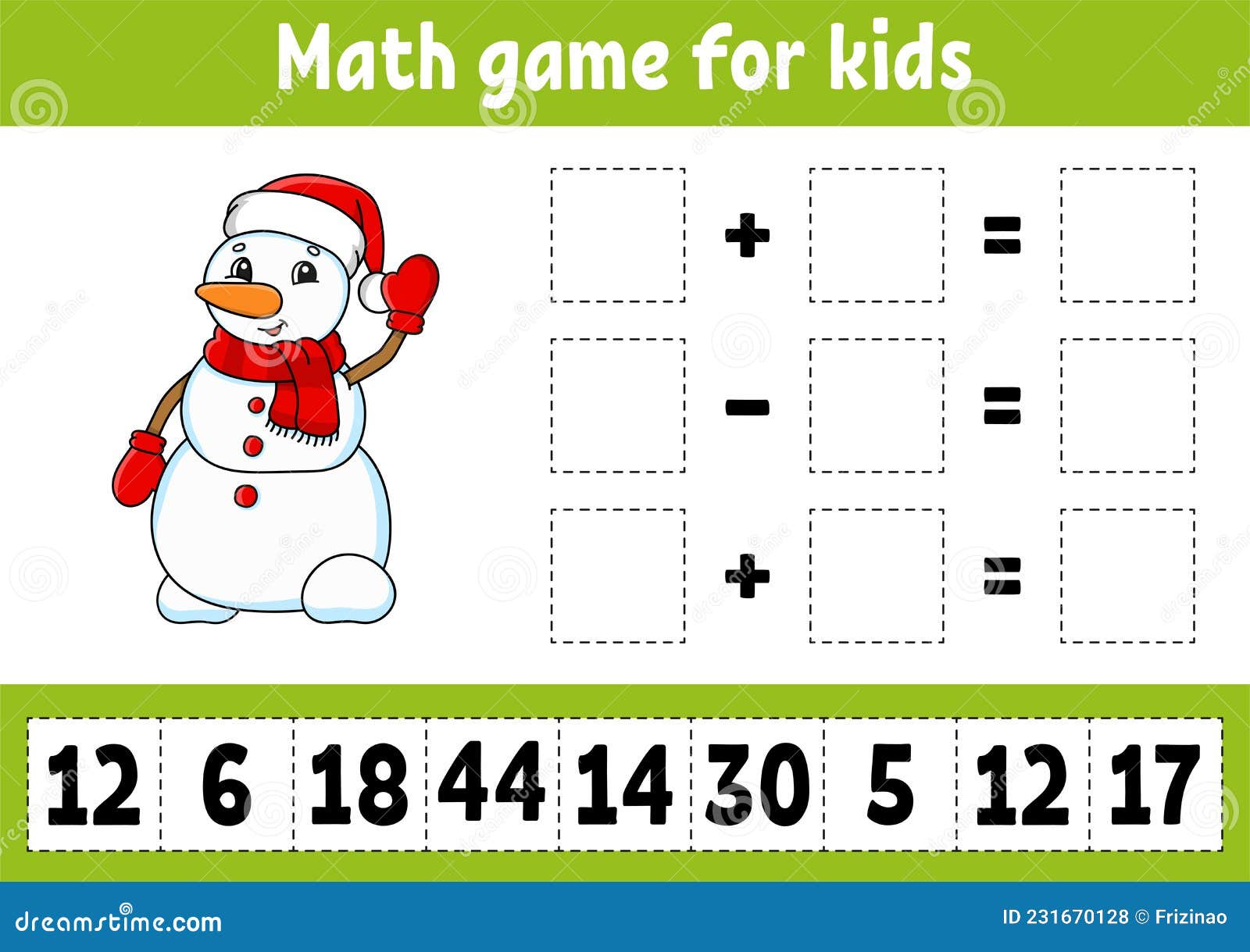 Jogo de matemática para crianças. planilha de desenvolvimento de educação.  página de atividades com fotos.