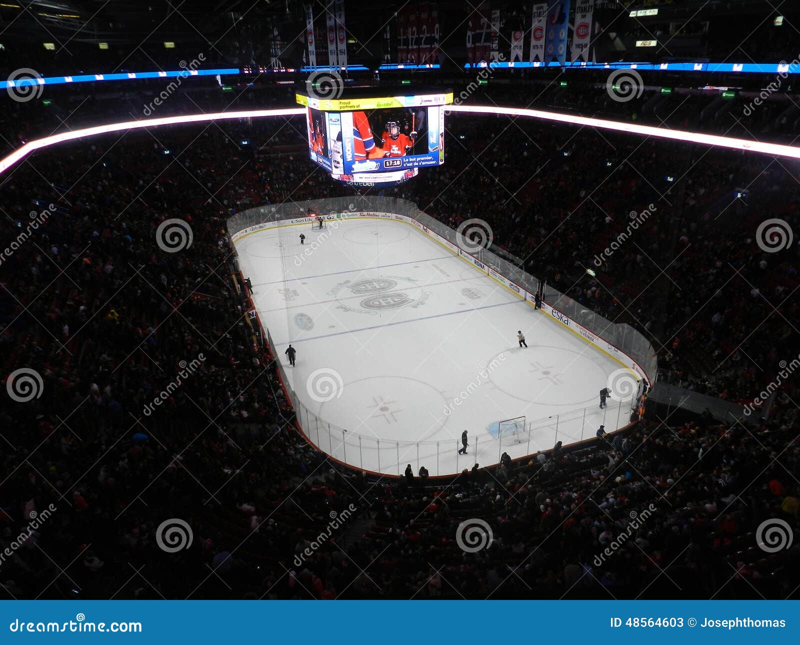 Jogo De MONTREAL, De CANADÁ, Canadense E Americano De NHL, Estádio