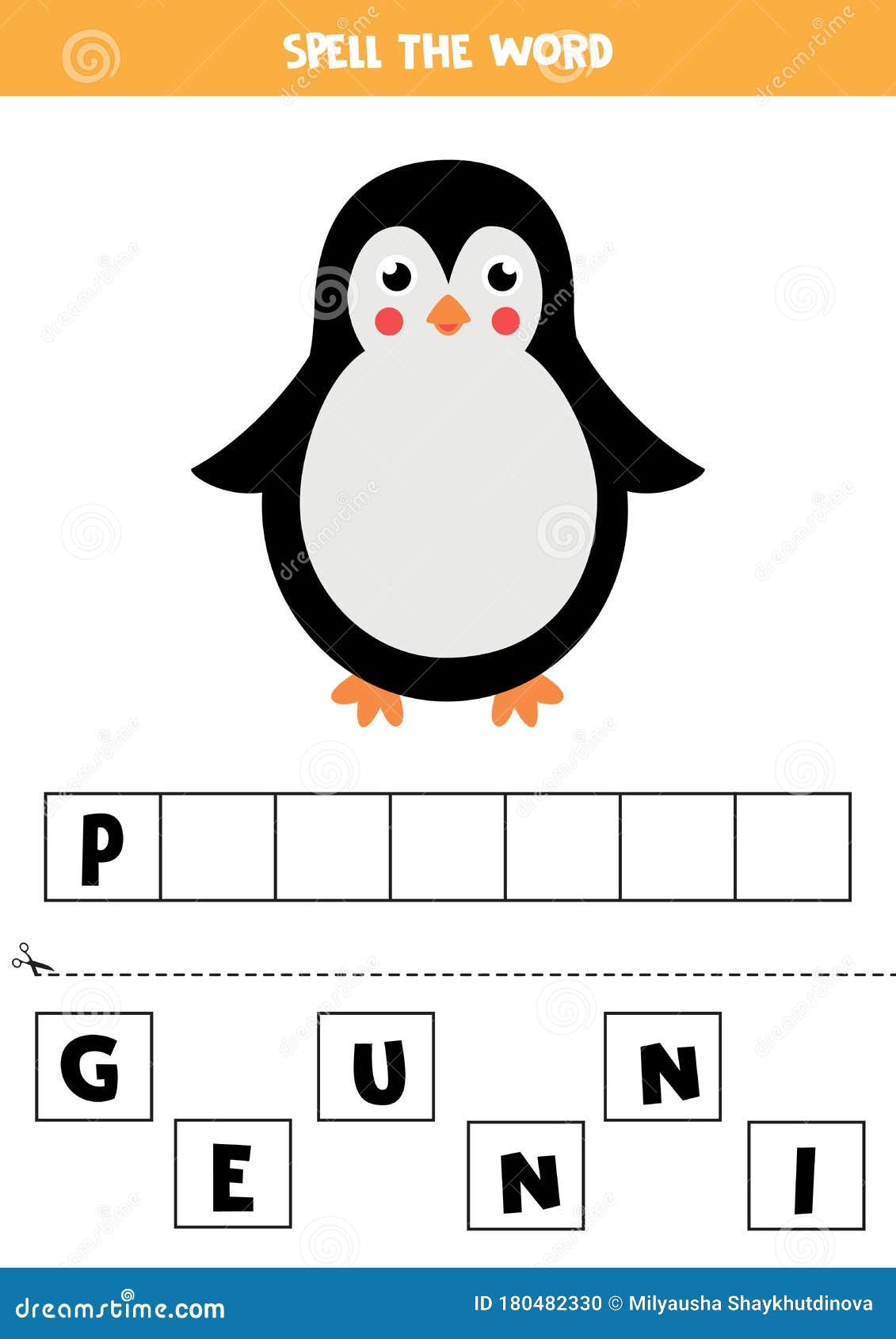 jogo educativo de ortografia para crianças encontrar a letra que faltava  com um pinguim fofo 2313893 Vetor no Vecteezy