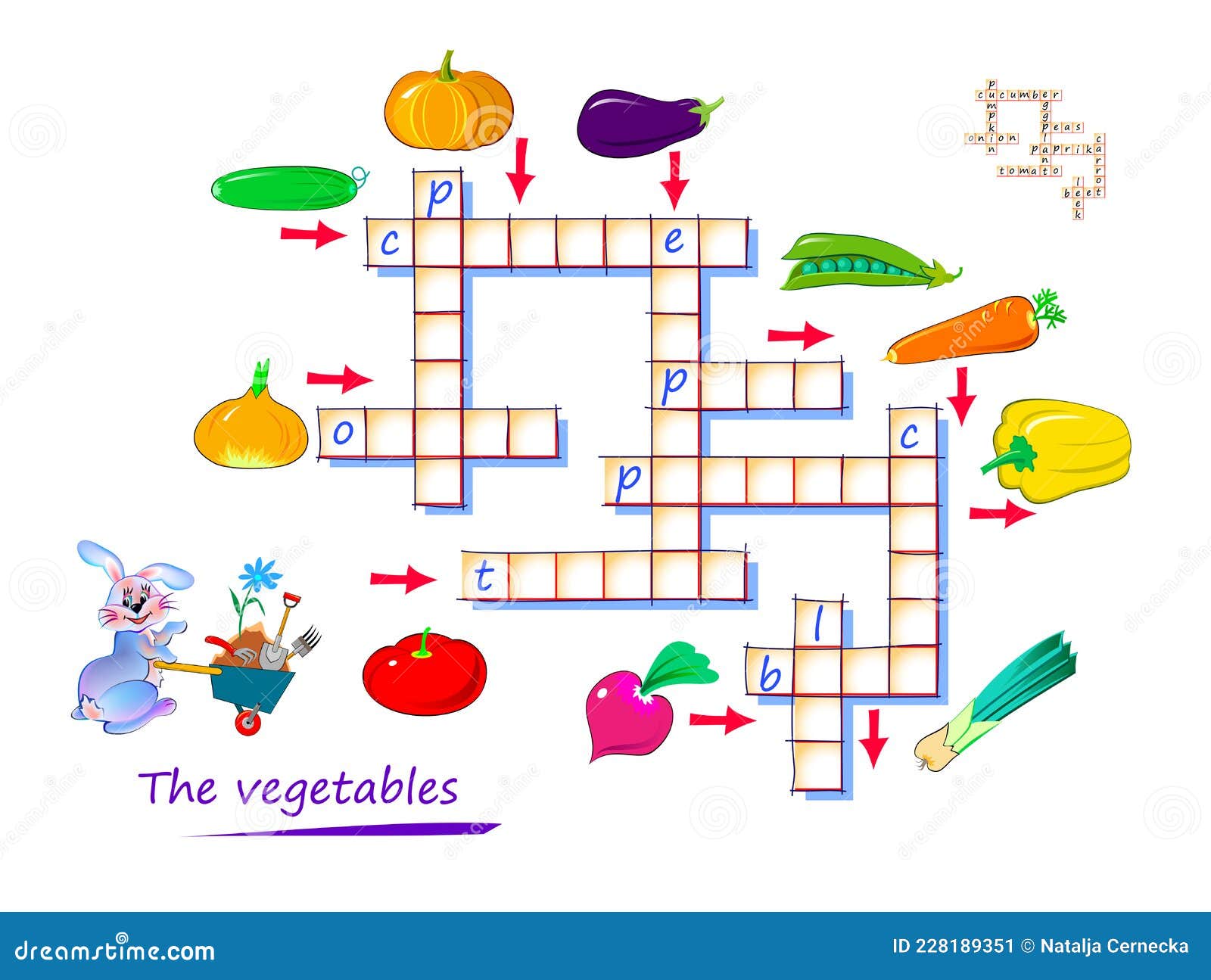 jogo de palavras cruzadas com frutas. página educacional para crianças -  palavras em inglês 4569765 Vetor no Vecteezy