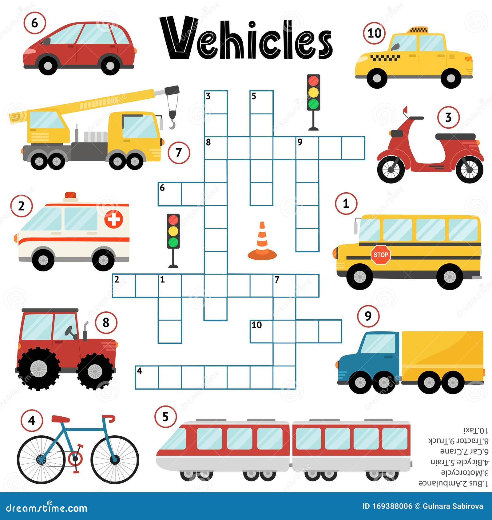 Jogo educativo para crianças sequências lógicas para crianças com planilha  de transporte para impressão de moto de táxi de desenho animado bonito