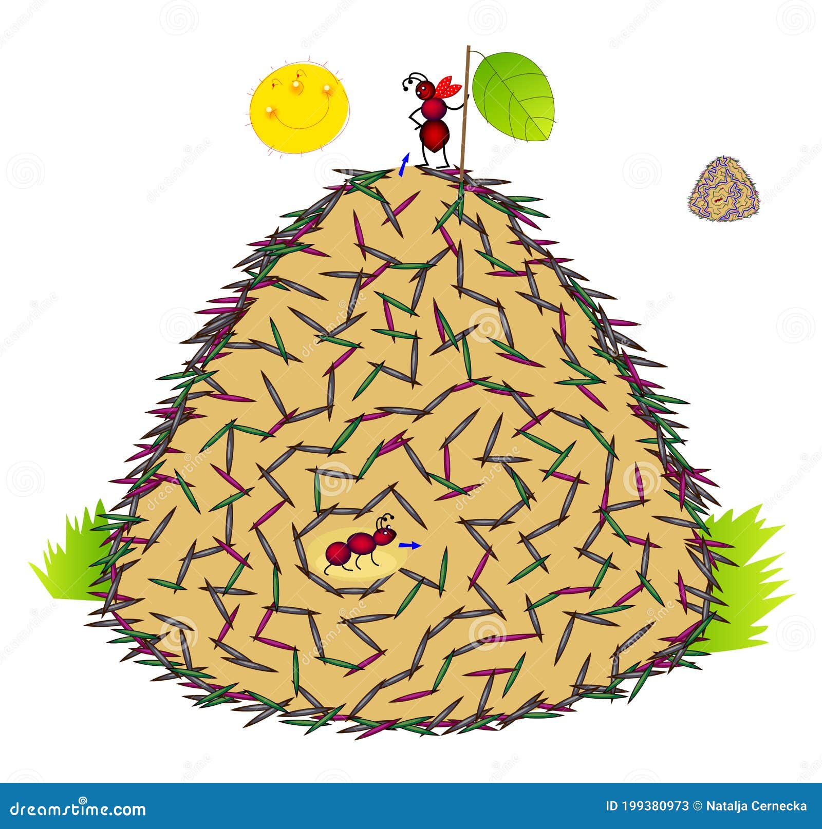 jogo educacional para crianças cortando prática e montando quebra-cabeça  com planilha de bug para impressão de formiga vermelha de desenho bonito  13696206 Vetor no Vecteezy