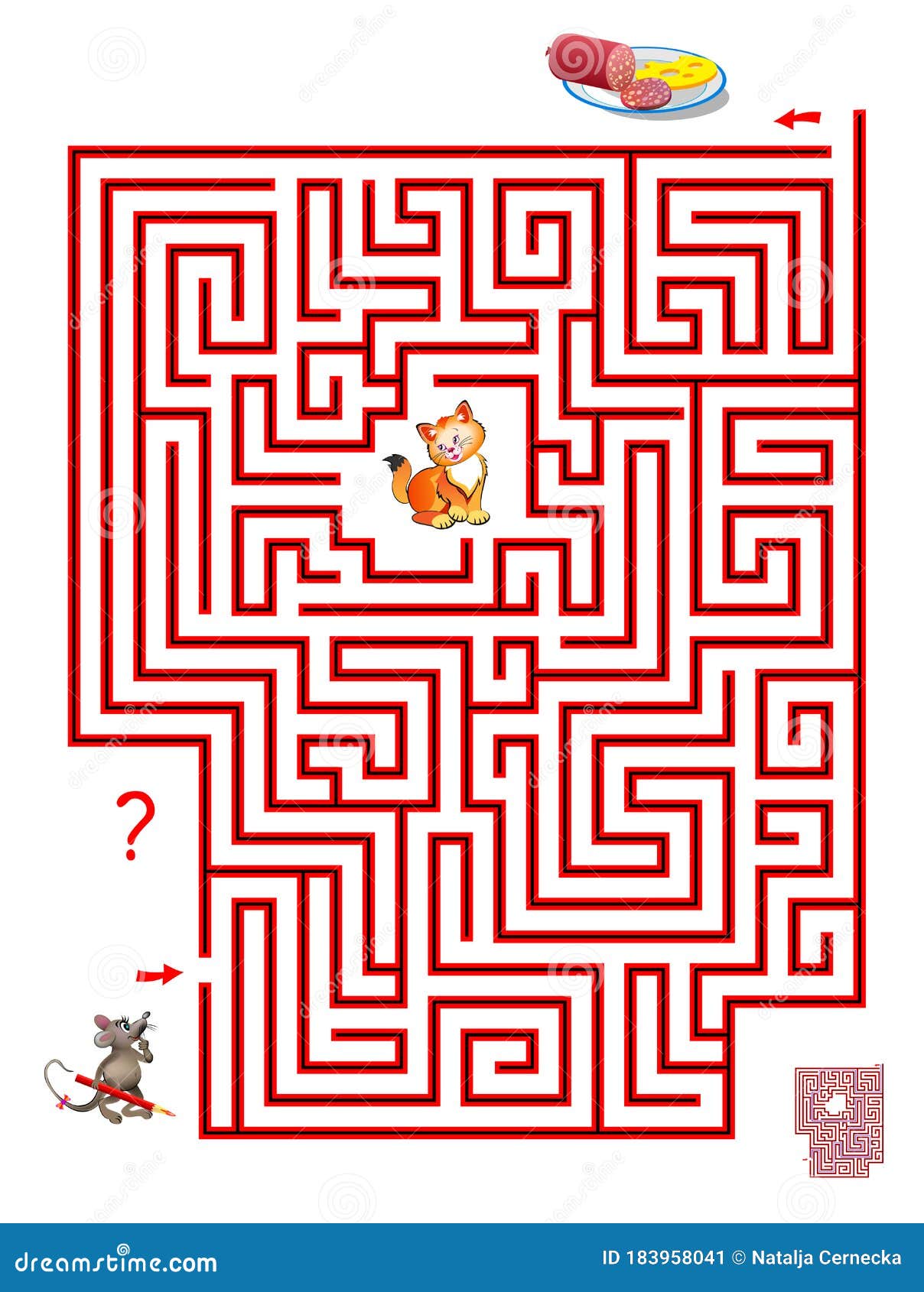 labirinto, ajude o menino a encontrar o caminho certo para o
