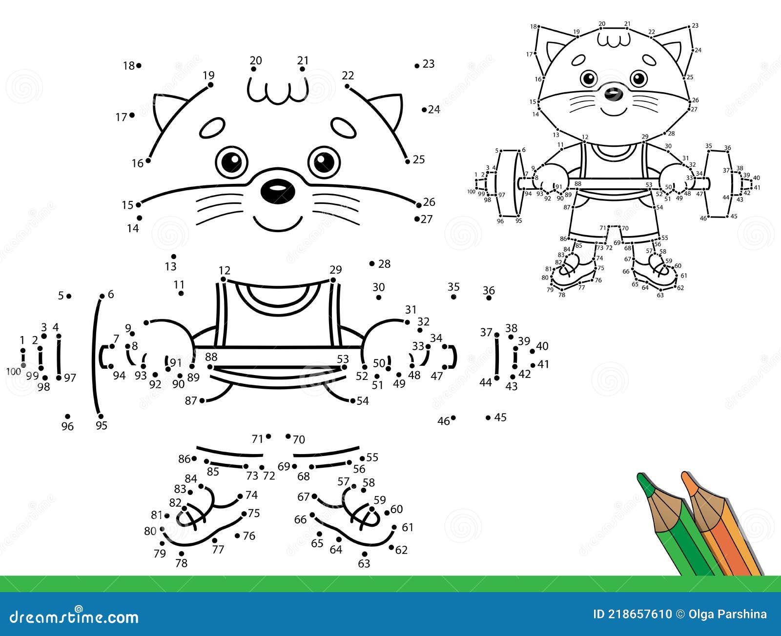 Desenhos animados do disco voador do jogo do urso com o gato na praia.  livro ou página para colorir