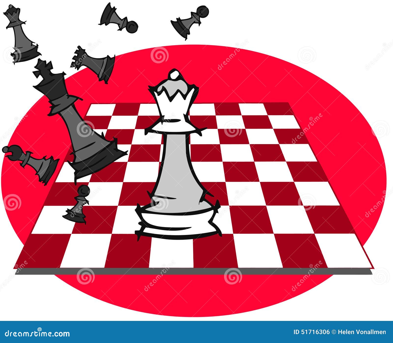 Jogo de xadrez, checkmate ilustração do vetor. Ilustração de