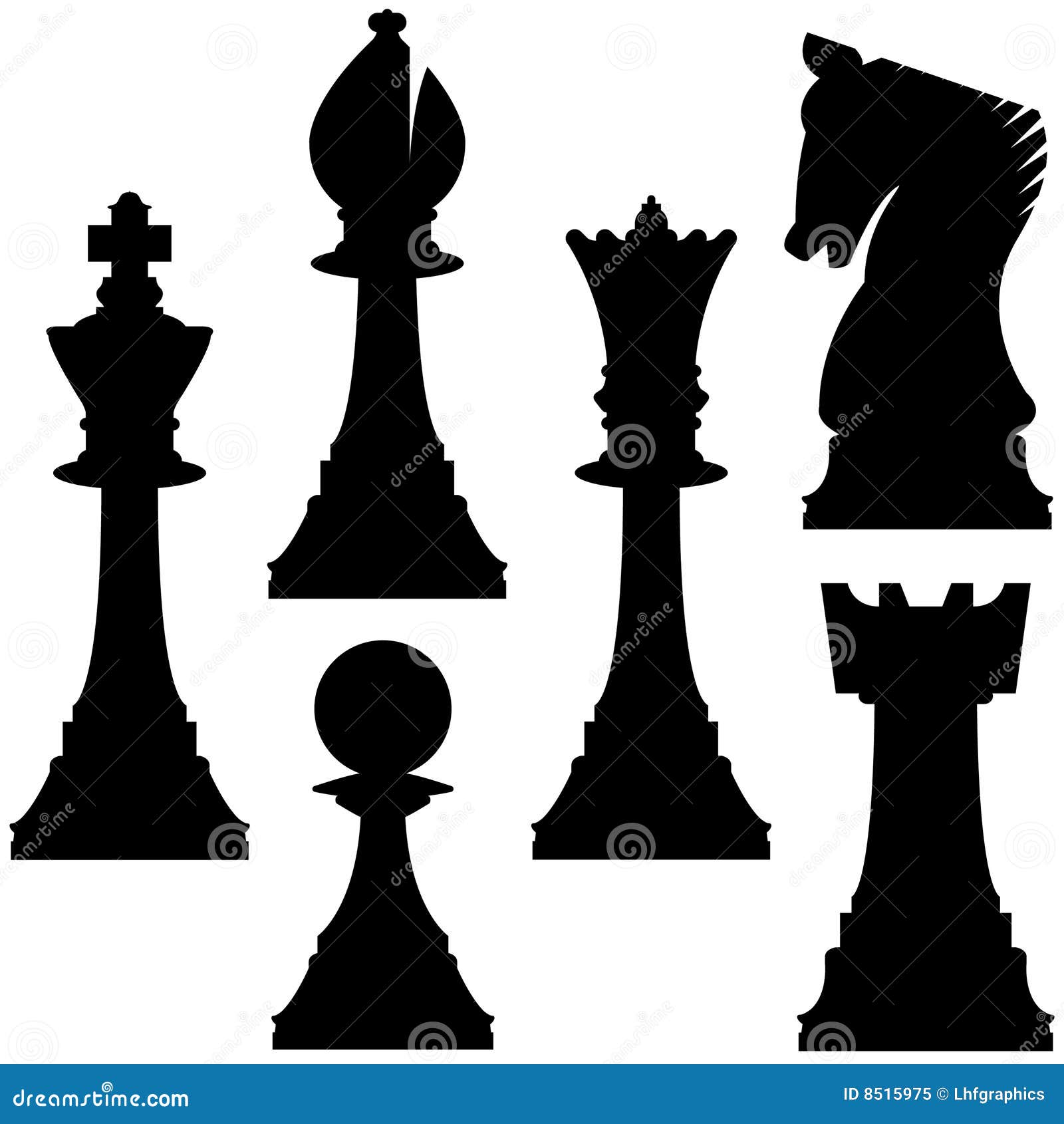 Vector Único Desenho Figura De Xadrez - Torre Clipart De Stock, Royalty-Free