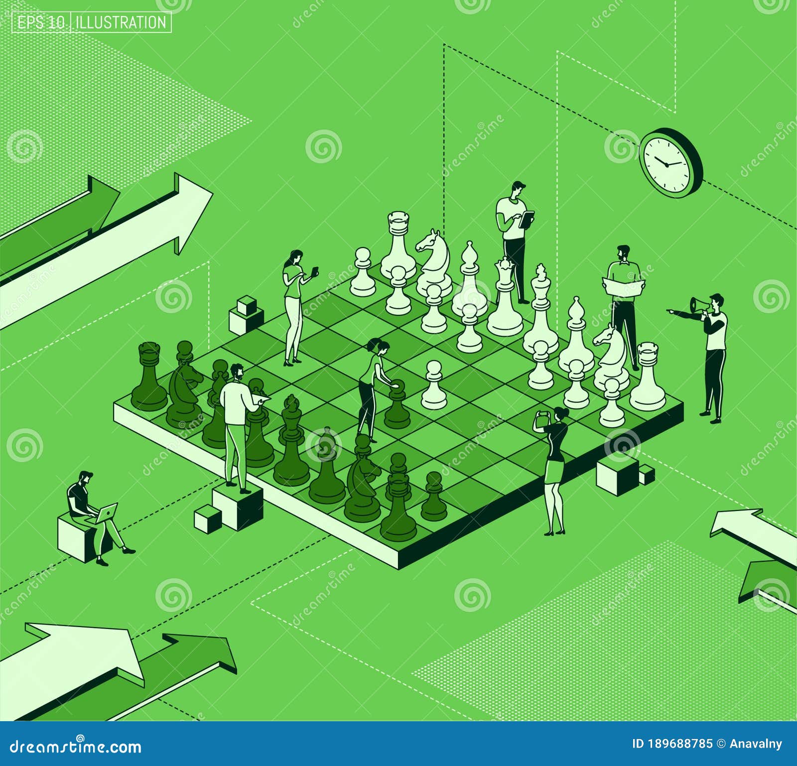 Jogo de xadrez peças de xadrez jogos de tabuleiro pessoas pequenas jogando  e ganhando estratégia de negócios trabalho em equipe