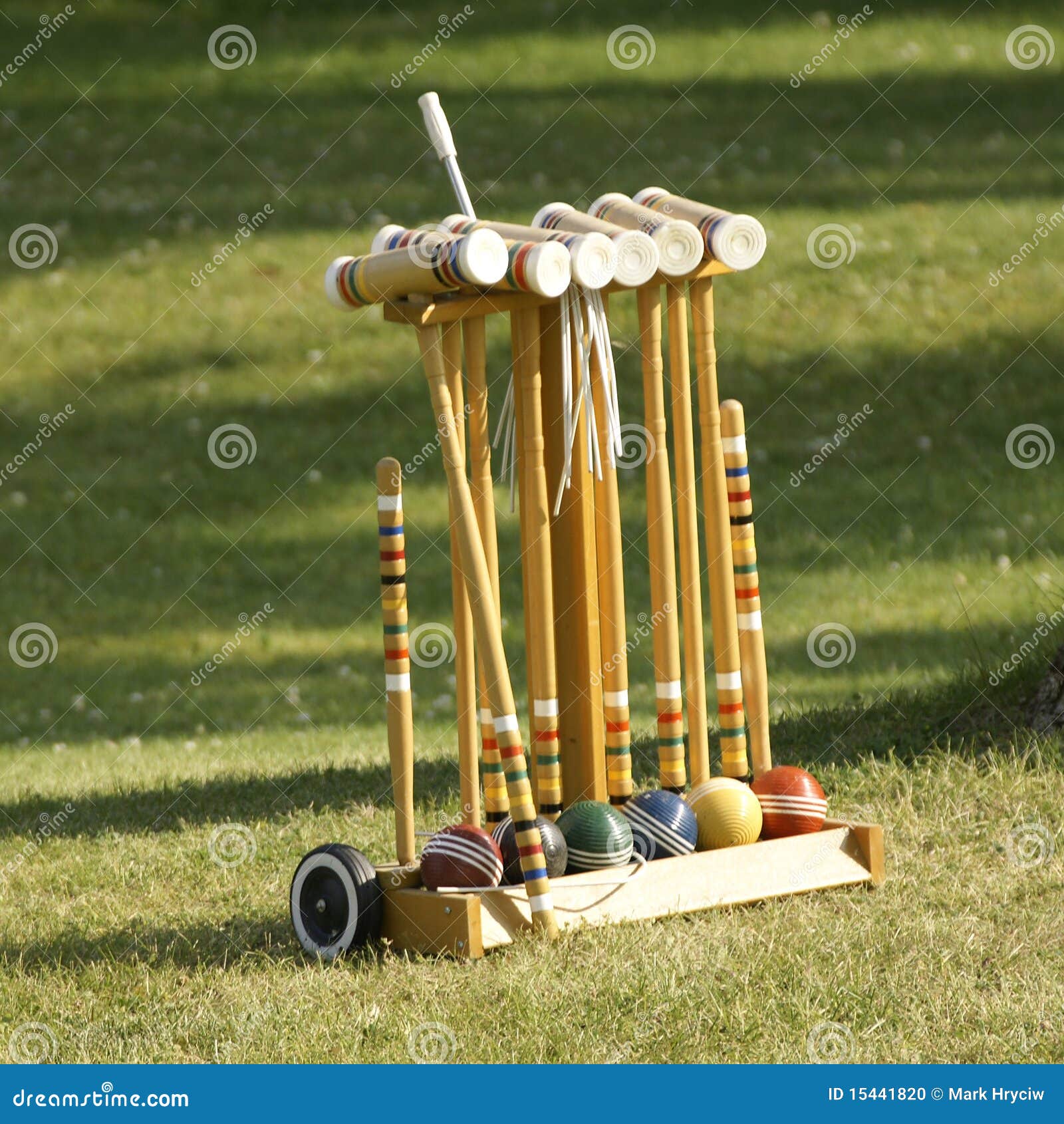 Jogo do Croquet foto de stock. Imagem de esferas, jogo 15441820