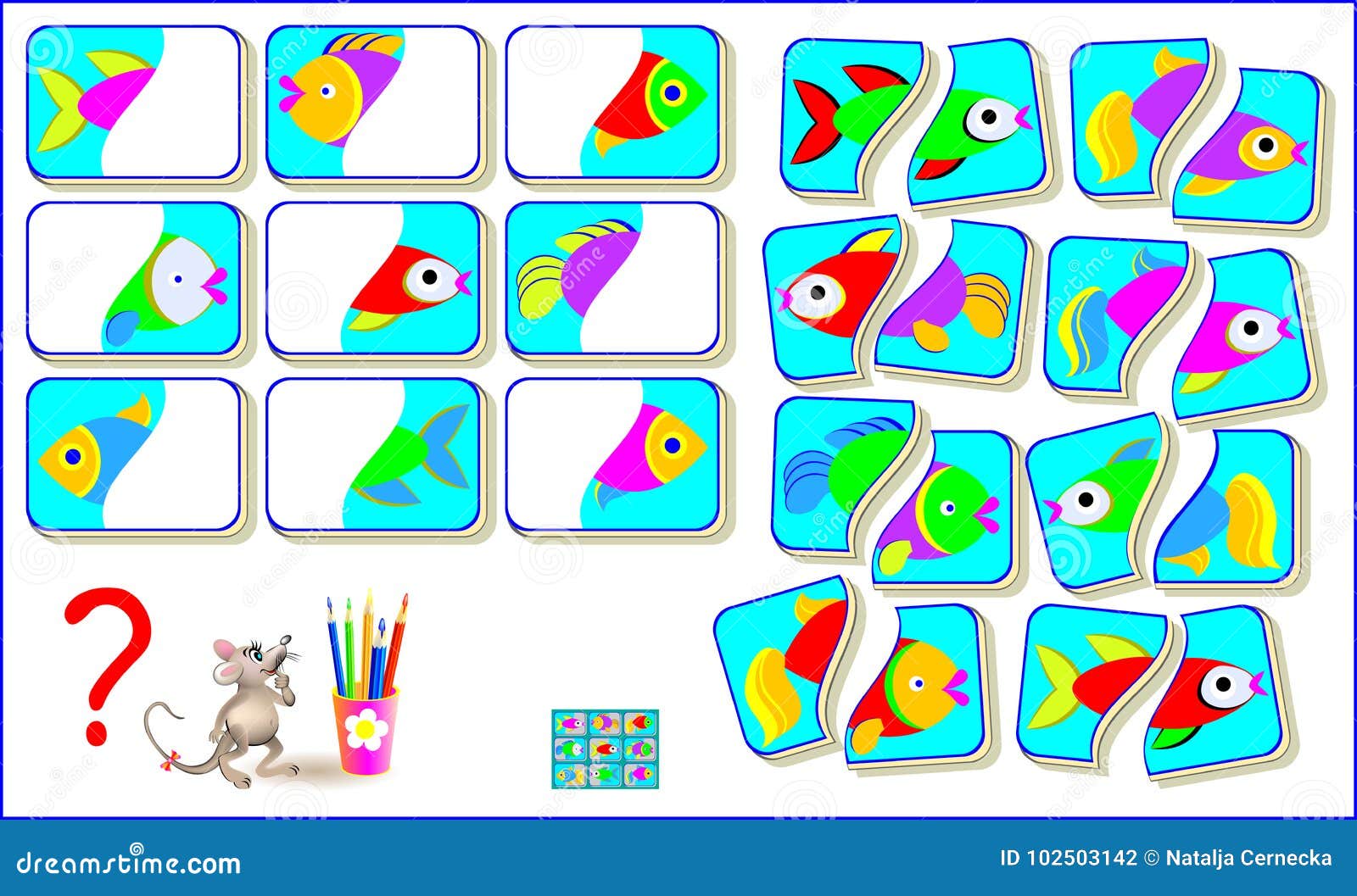 O Jogo Do Enigma Da Lógica Matemática Para Mais Esperto Resolve Exemplos E  Conta O Valor De Cada Peixe Escreva Os Números Nos Cír Ilustração do Vetor  - Ilustração de brainteaser, entretenimento