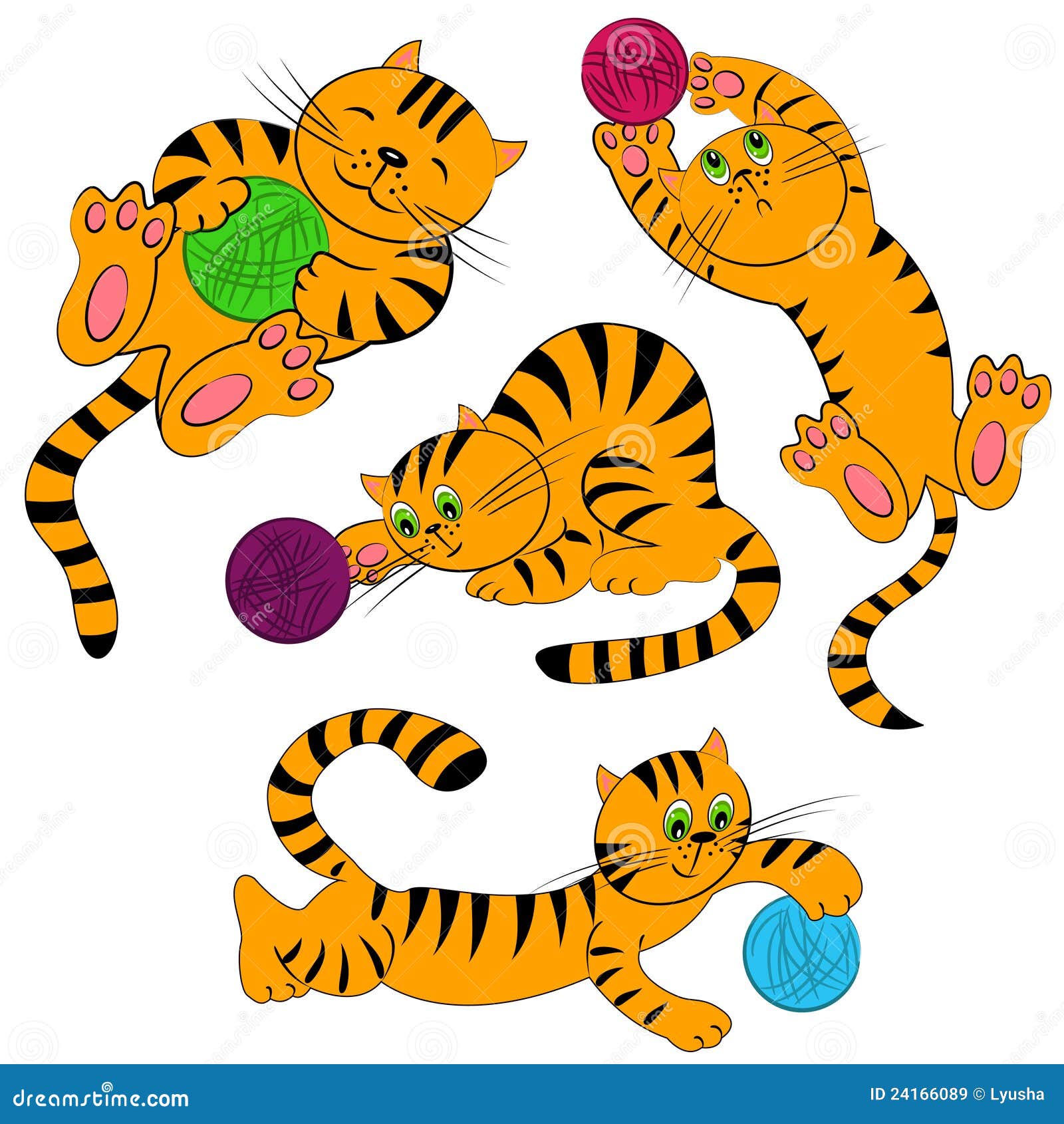 Jogo De Animação De Gatos, Animais De Estimação Coloridos E