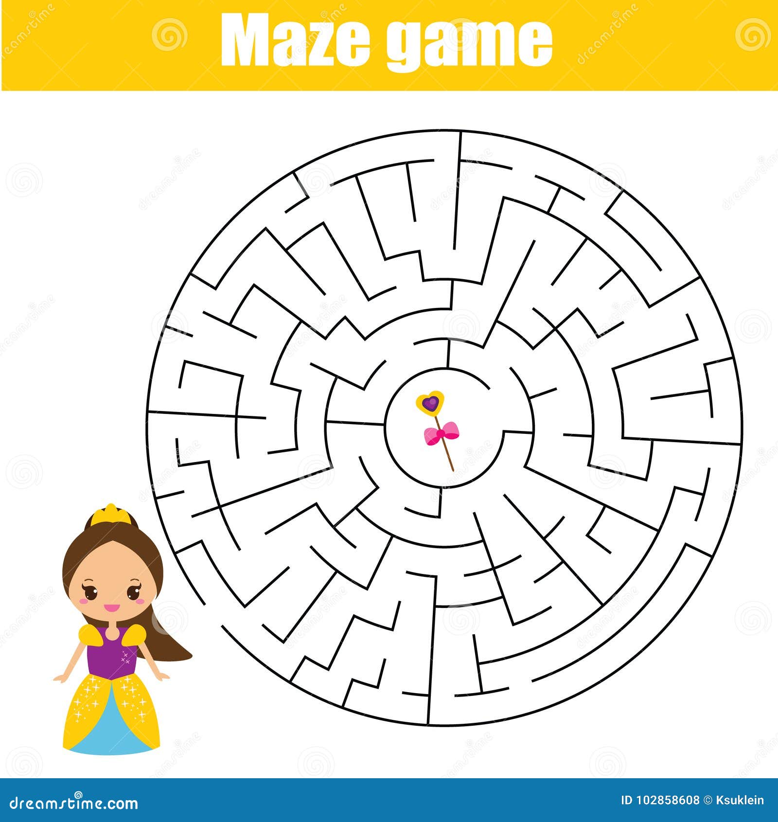 jogo de lógica infantil atravessa o labirinto. ajude o bebê
