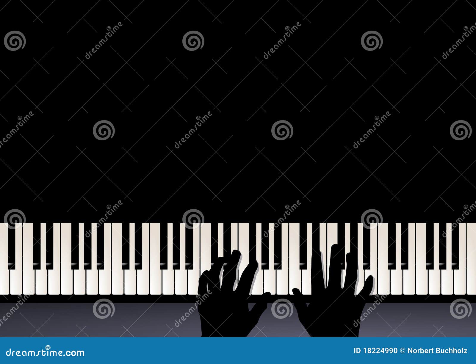 Jogo do piano ilustração do vetor. Ilustração de teclado - 18224990
