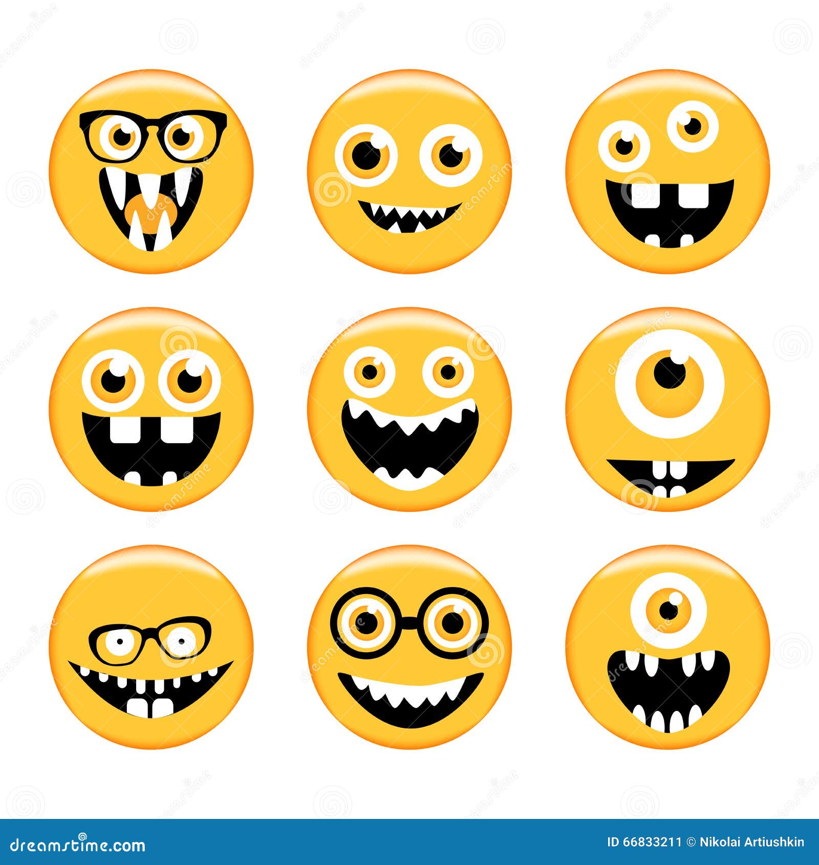 Cara assustadora de halloween tamanho grande de sorriso emoji amarelo