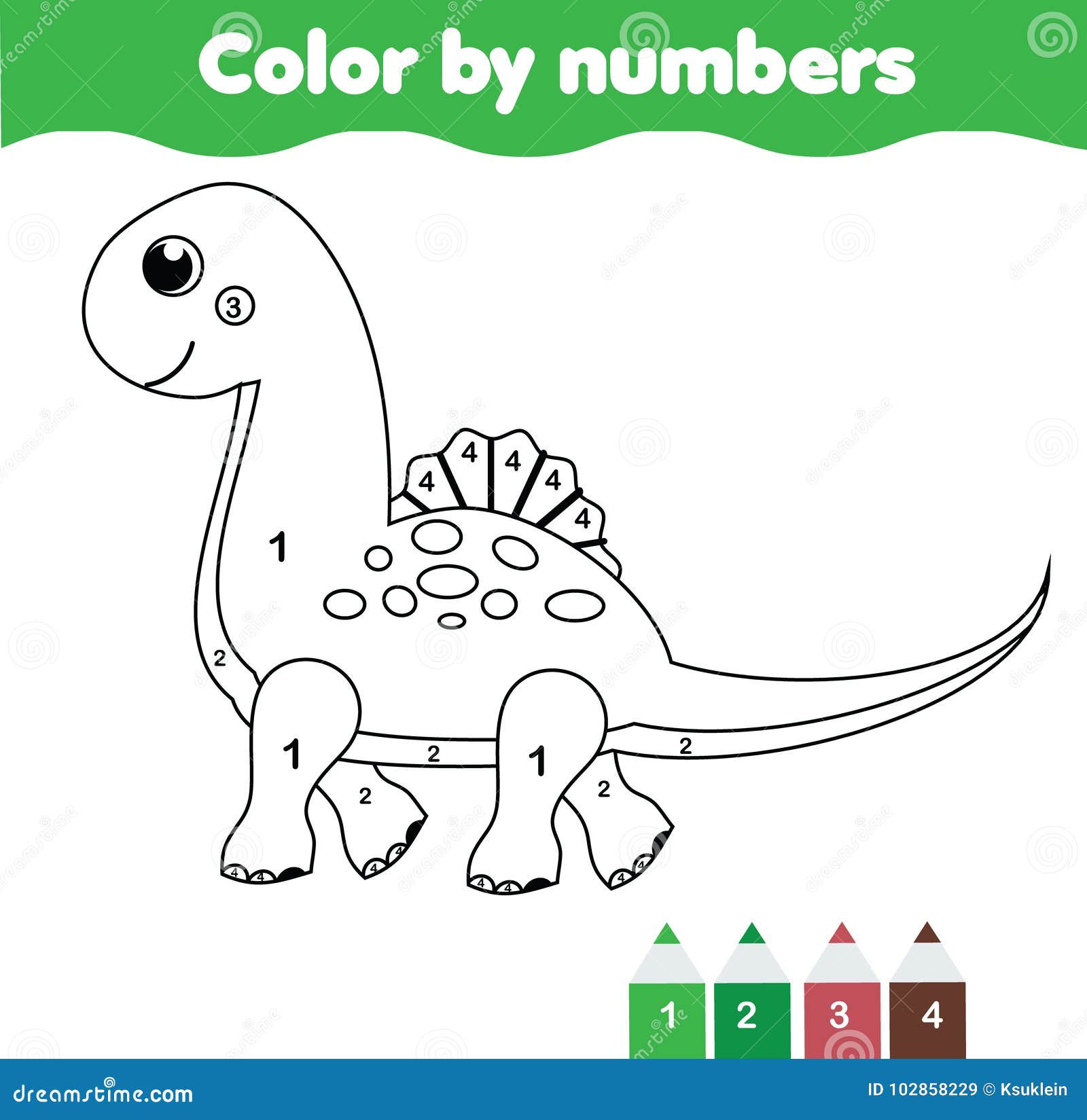cor pré-histórica vetorial por atividade numérica com dinossauro. jogo de  colorir e contar animais antigos com dino fofo. página de coloração  educacional engraçada para crianças. 15565163 Vetor no Vecteezy