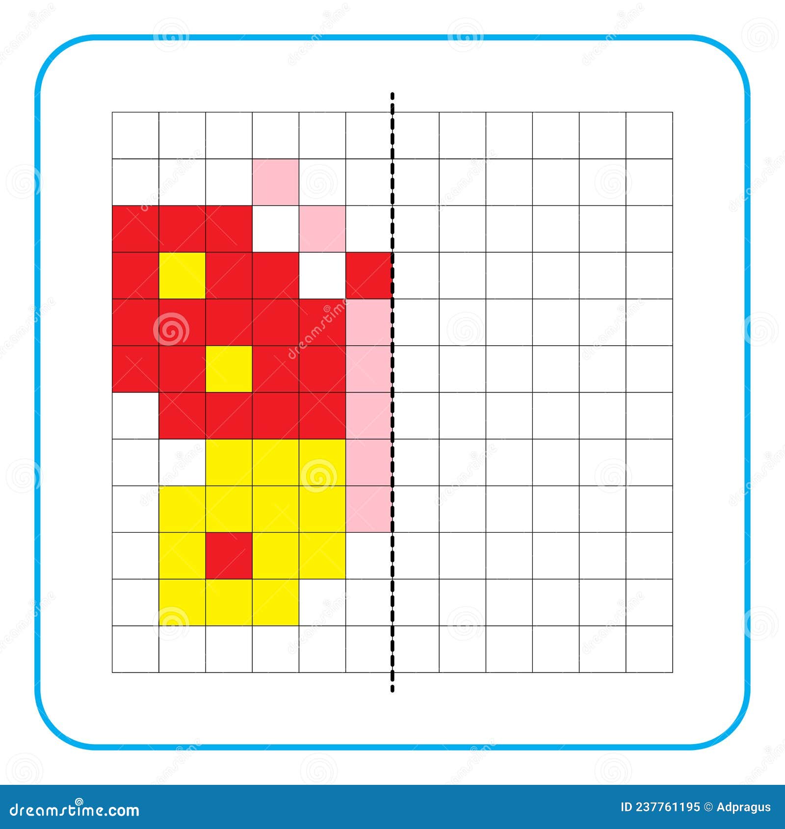 Jogo Pedagógico - Complete o desenho - Simetria - Mk Educa