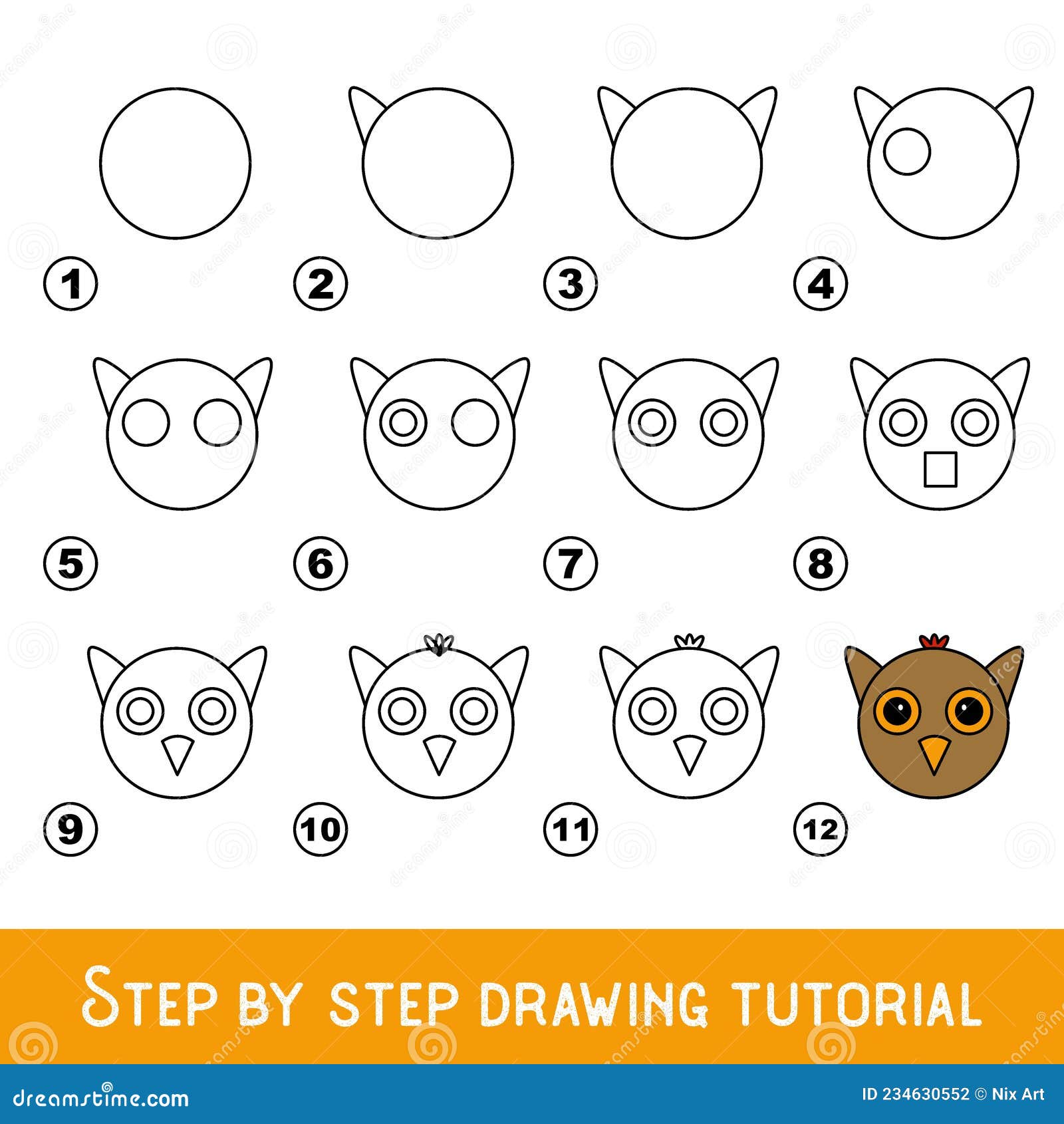 Tutorial De Desenho Para Crianças. Nível Fácil. Como Desenhar