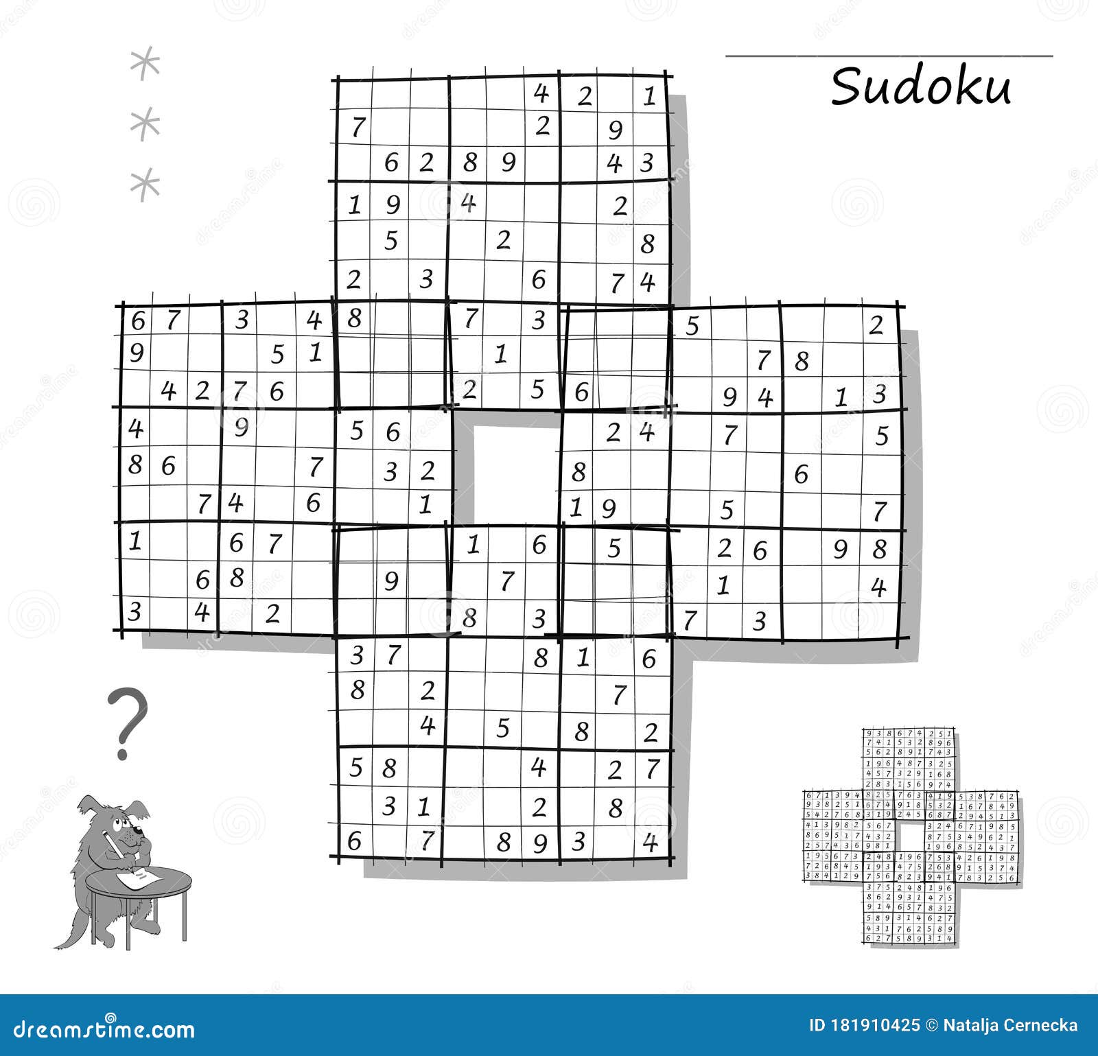 Jogo Lógica Para Mais Inteligente Sudoku Gigante Quebra Cabeça