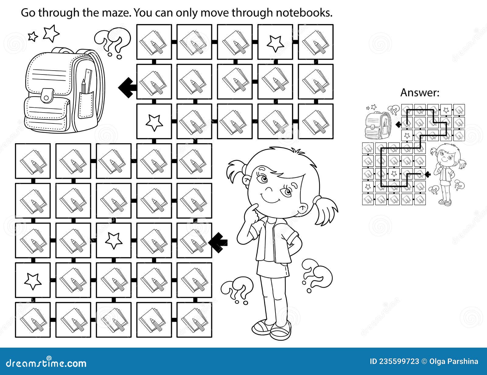 Desenho de Jogo do Labirinto Turma da Monica para colorir