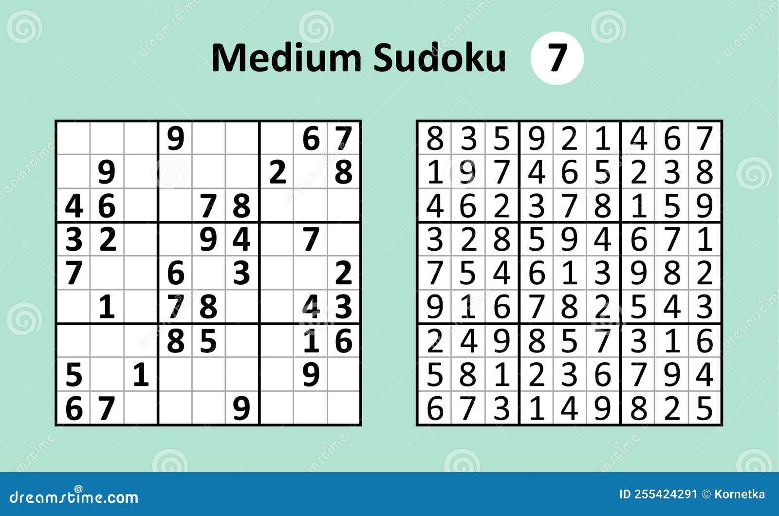 Jogo Sudoku Com Respostas. Complexidade Difícil. Vetor Simples Ilustração  do Vetor - Ilustração de japonês, resolver: 250540890