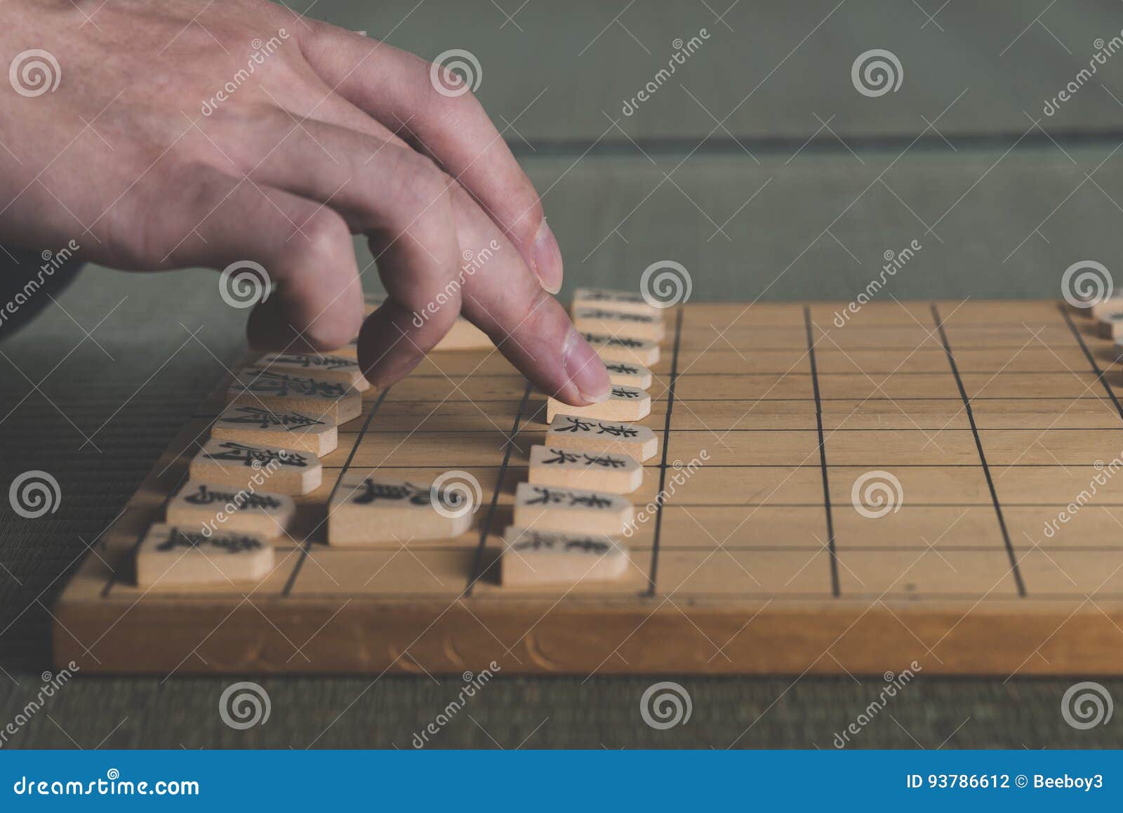 Jogos De Mesa Japoneses Da Estratégia Da Xadrez Em Japão Foto de