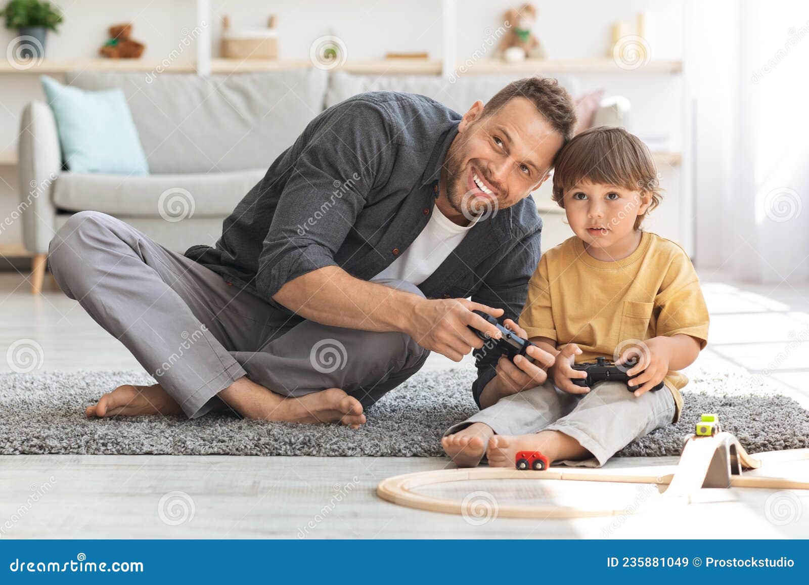 Jogar Juntos Gamer Jovem Garota Menino Assistindo Tv Jogar Jogo