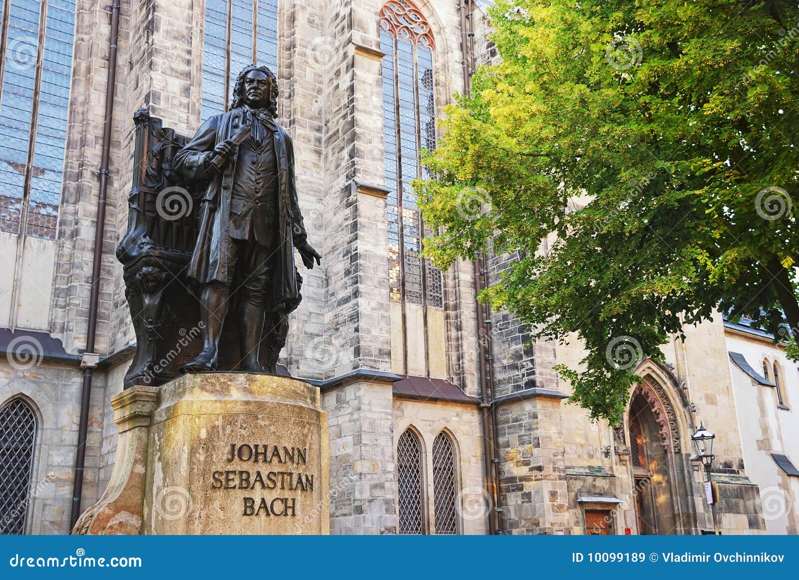 johann sebastian bach memorial. leipzig, germany.