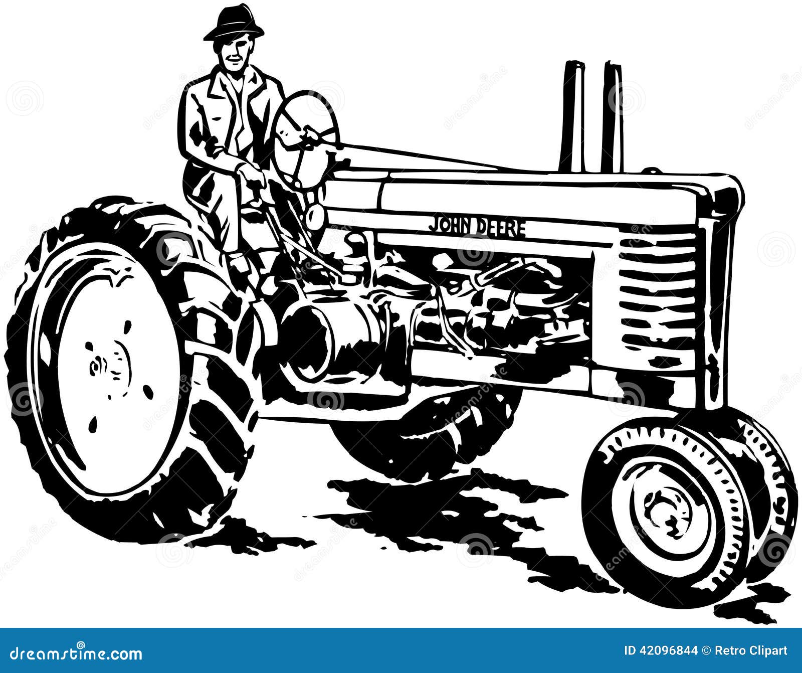 John Deere Tractor editorial stock image. Illustration of classic - 42096844