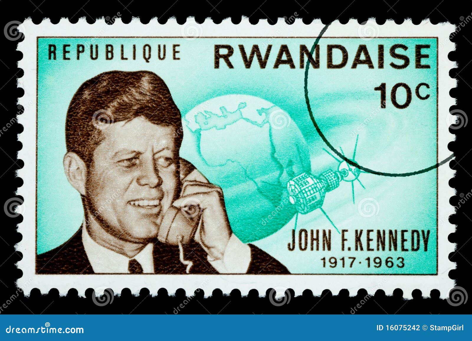 John F. Kennedy Postage Stamp Editorial Photography Illustration of