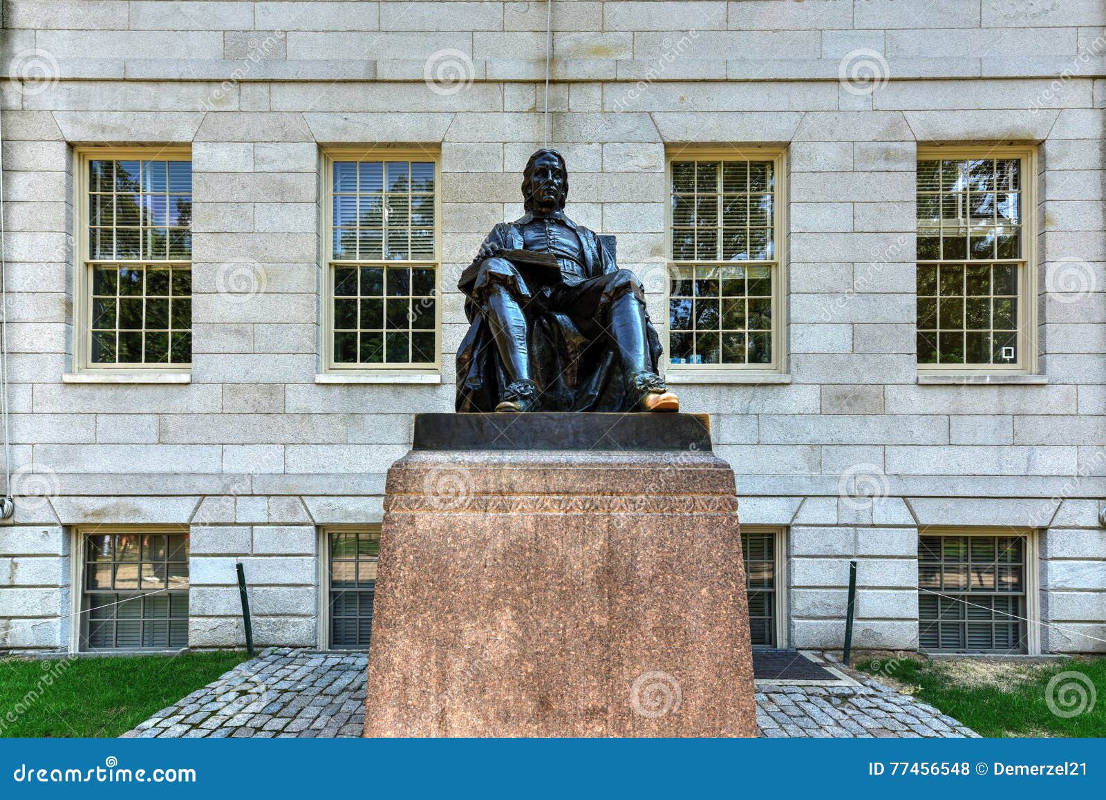 John Harvard Statue Boston Stock Photo Image of harvard, boston