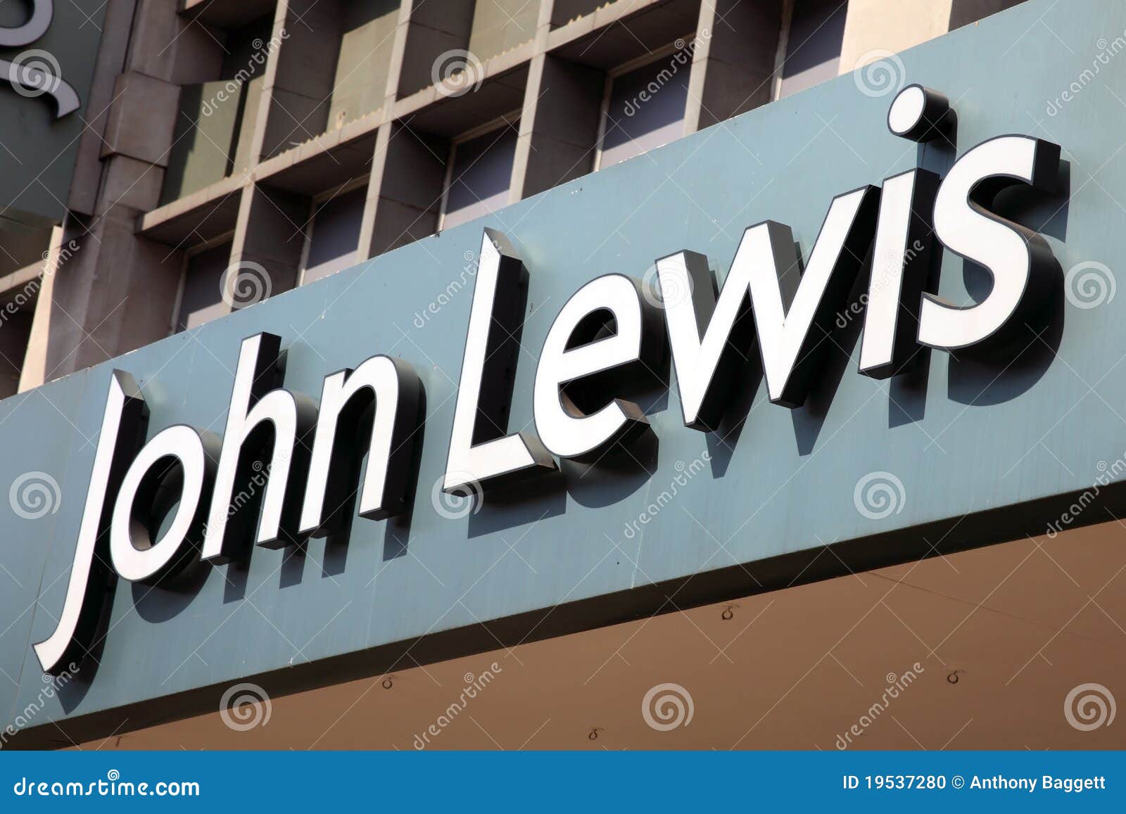John Lewis sign editorial image. Image of marketing, capital 19537280