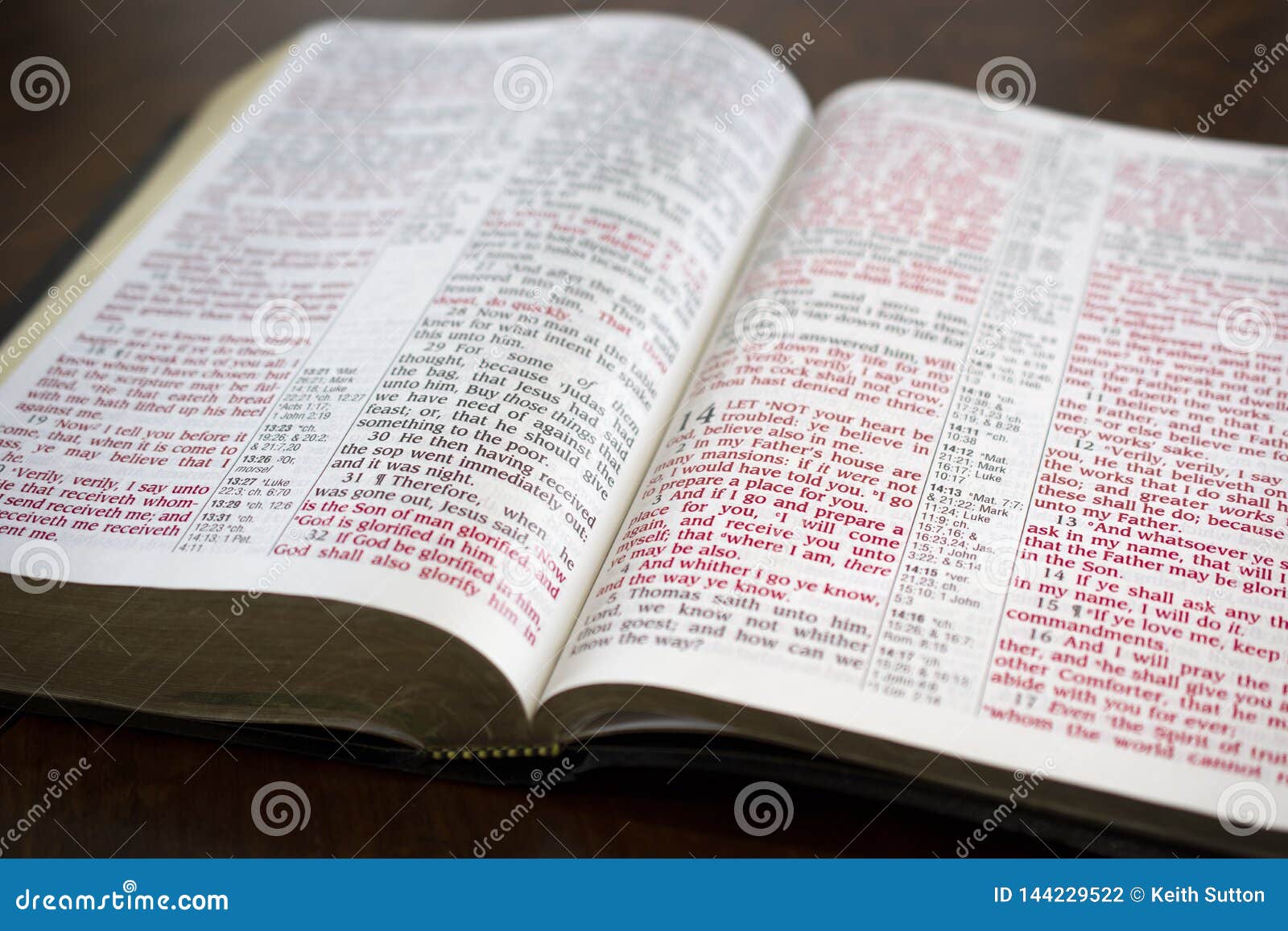 John 14 Red stock photo. Image of father, verse, letter - 144229522