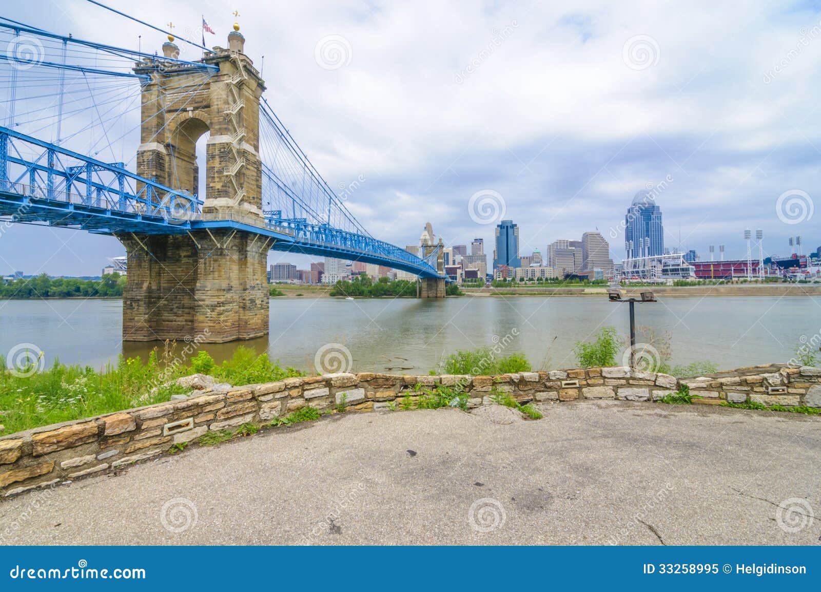 John a. Roebling Suspension Bridge Editorial Image Image of cityscape