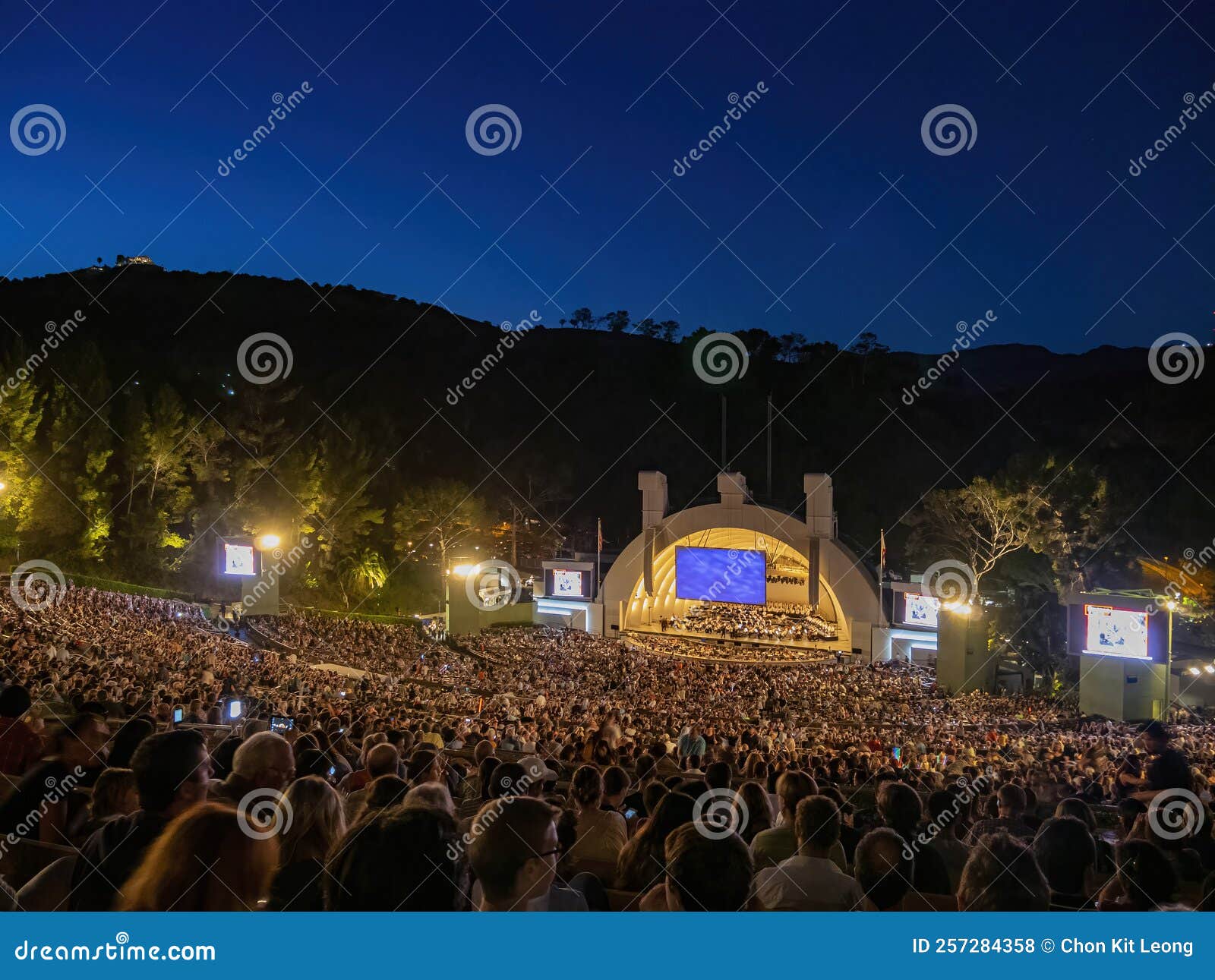 John Williams Shows at the Hollywood Bowl Amphitheater Editorial Stock