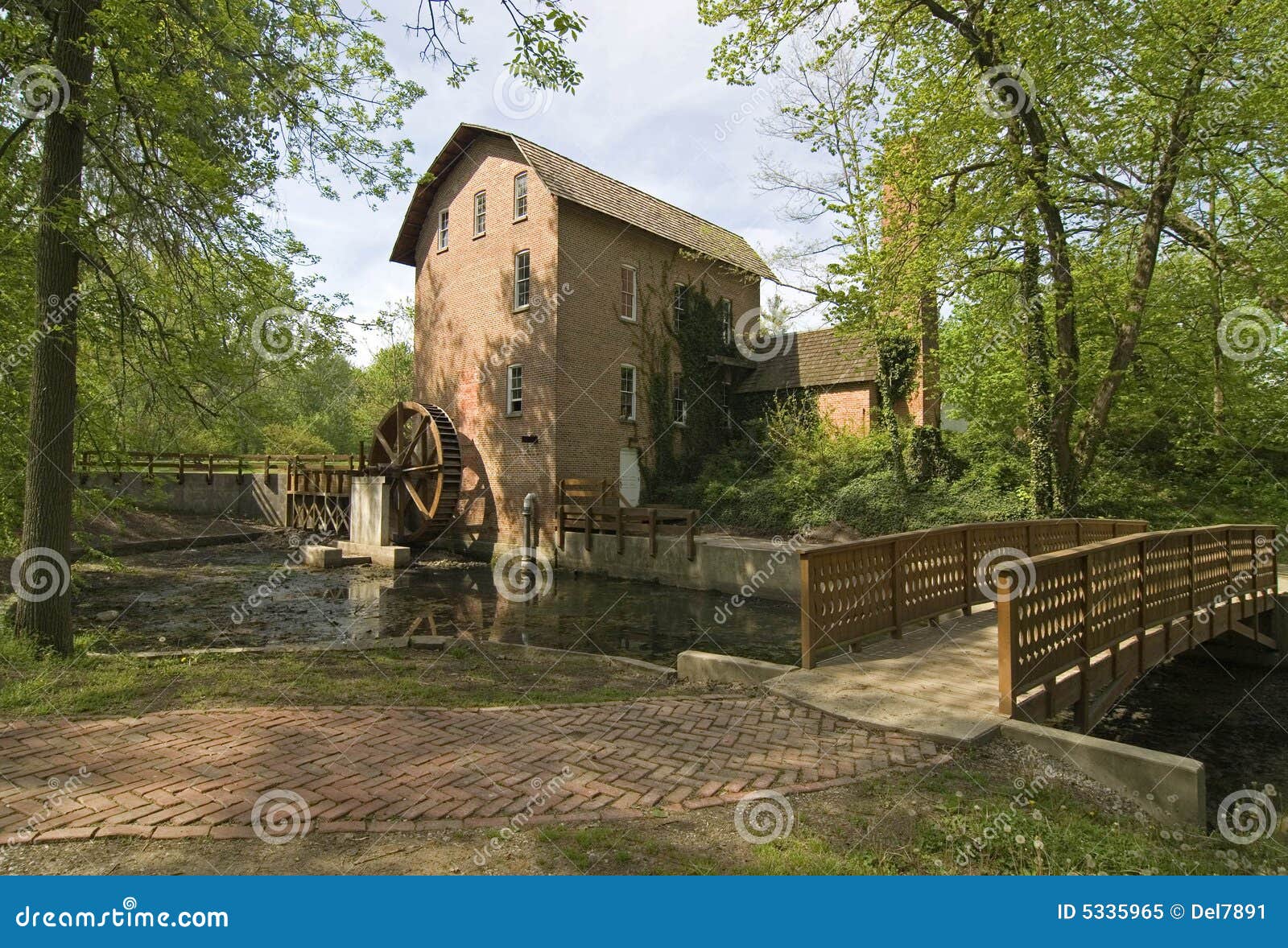 John Wood Grist Mill stock image. Image of landscapes 5335965