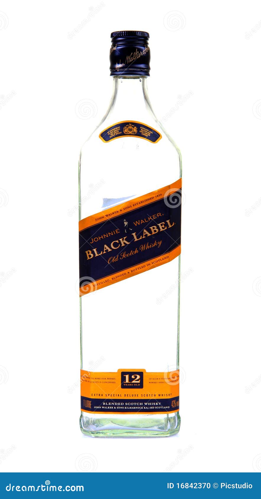 Johnnie Walker Black Label Bottle Editorial Image - Image