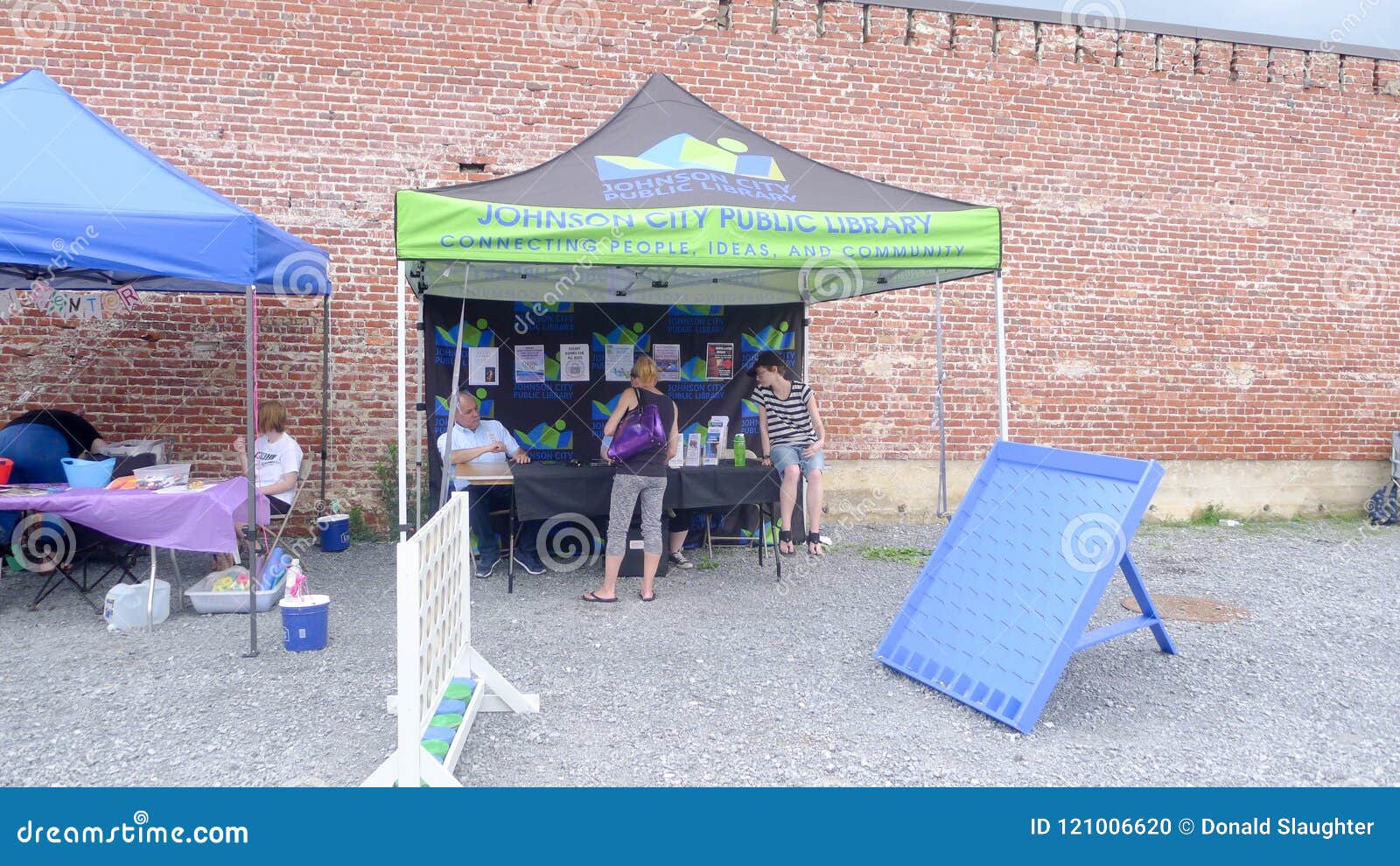 Blue Plum Festival Public Library Booth Editorial Image Image Of Format Festivals