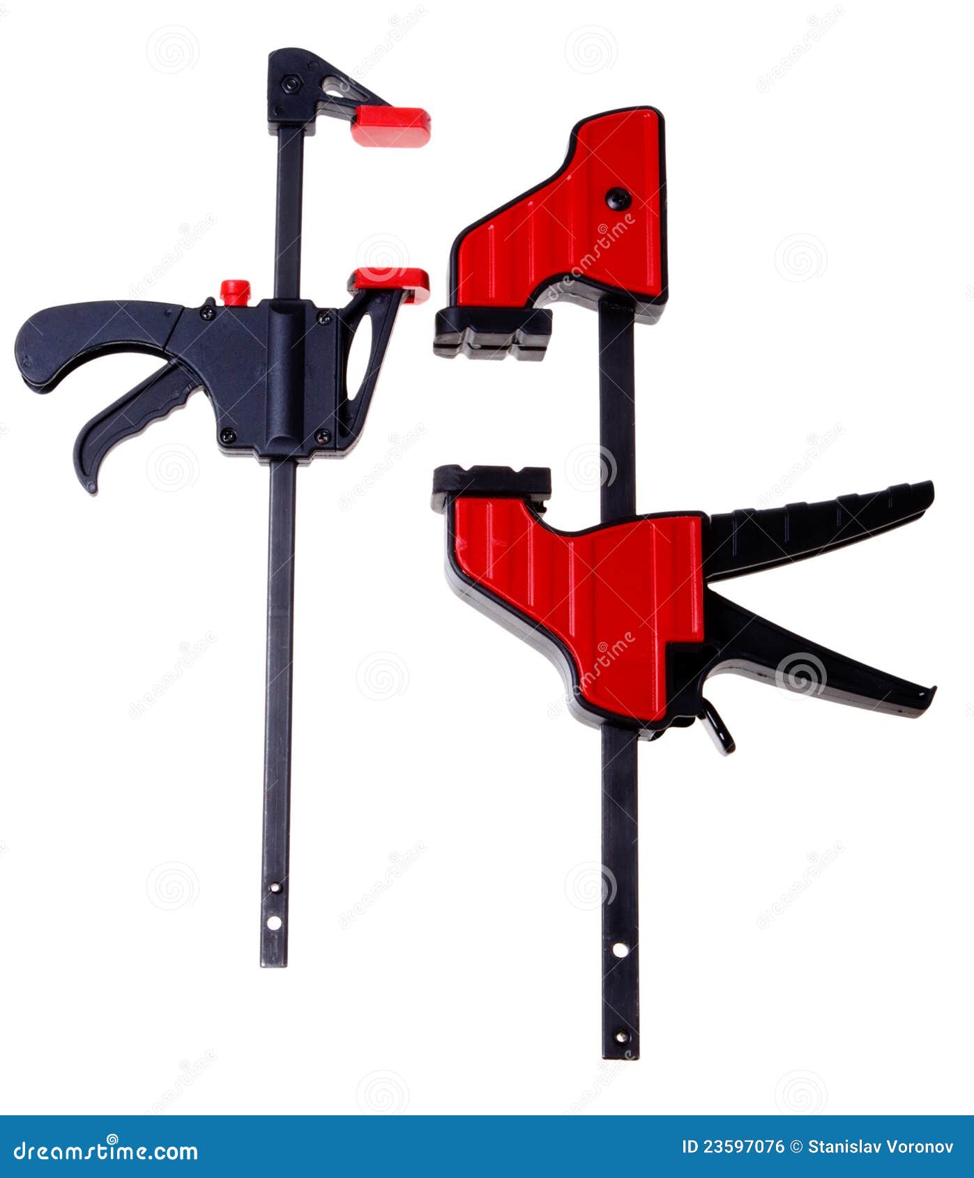 Joiner Clamp (wood Tools) Isolated Stock Photo Image of cutout, grip