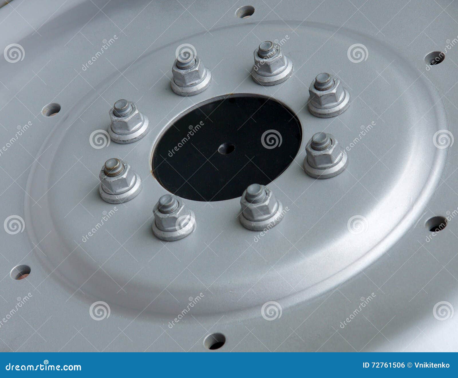 Joint with bolts and nuts stock photo. Image of screwed 72761506