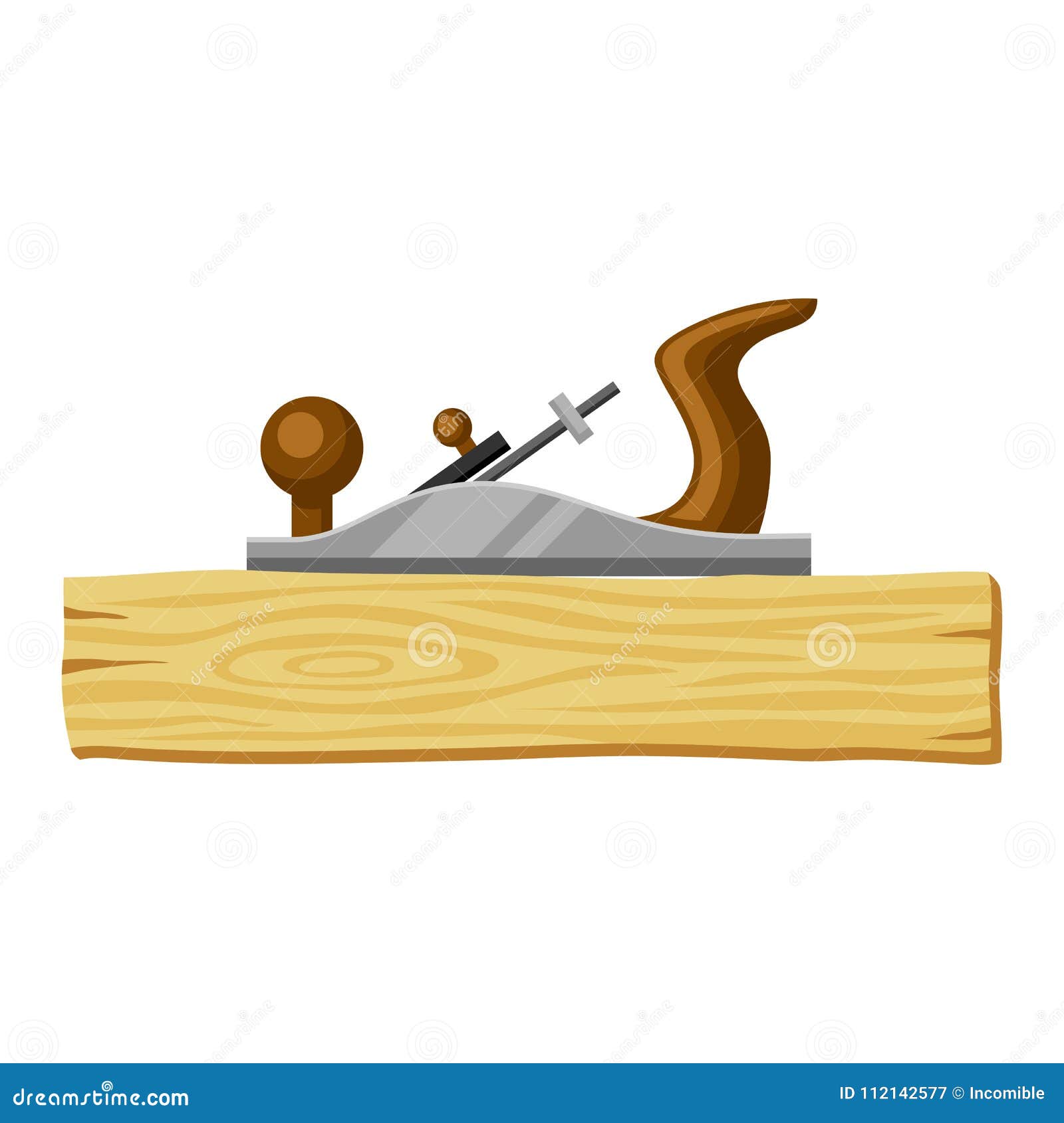jointer and wood plank.  for forestry and lumber industry
