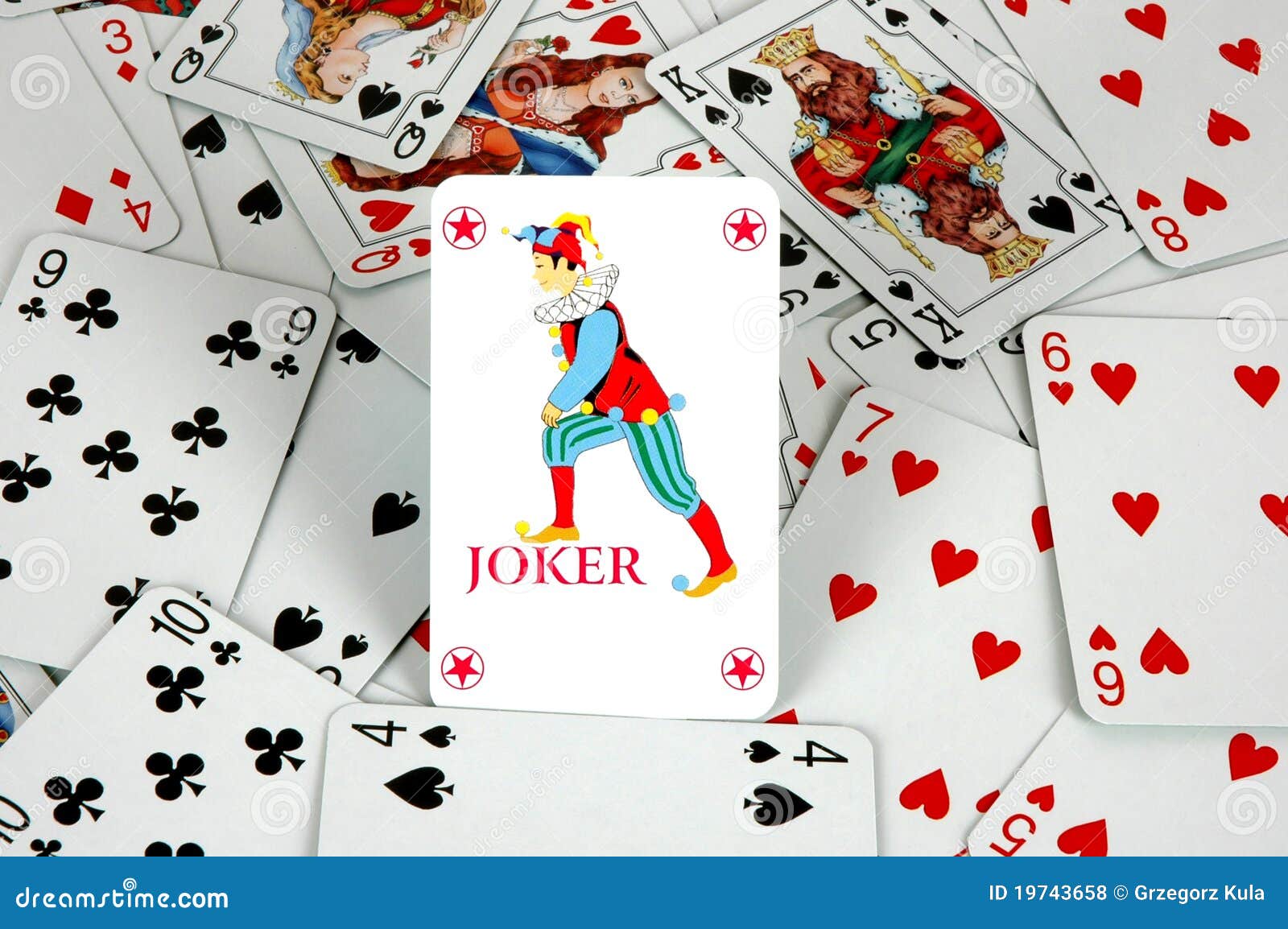 Joker stock photo. Image of face, tarot, hearts, queen - 19743658