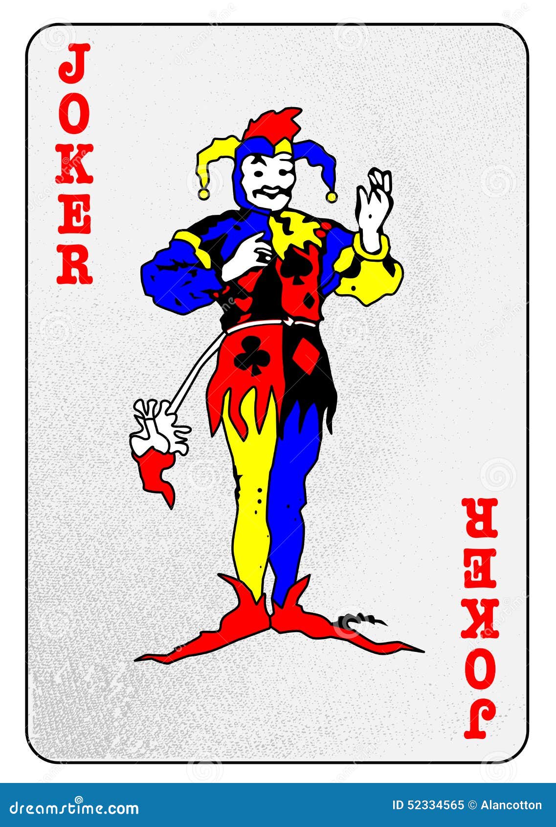 The Joker Card stock illustration. Illustration of cards - 52334565