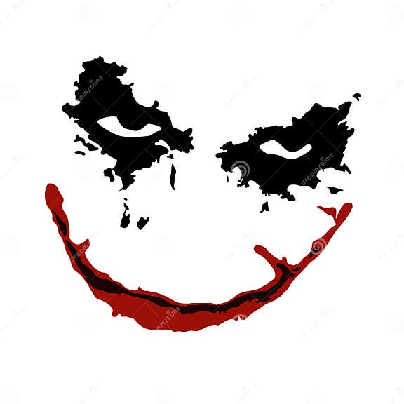 Joker Smile editorial image. Illustration of dark, hideous - 58693590