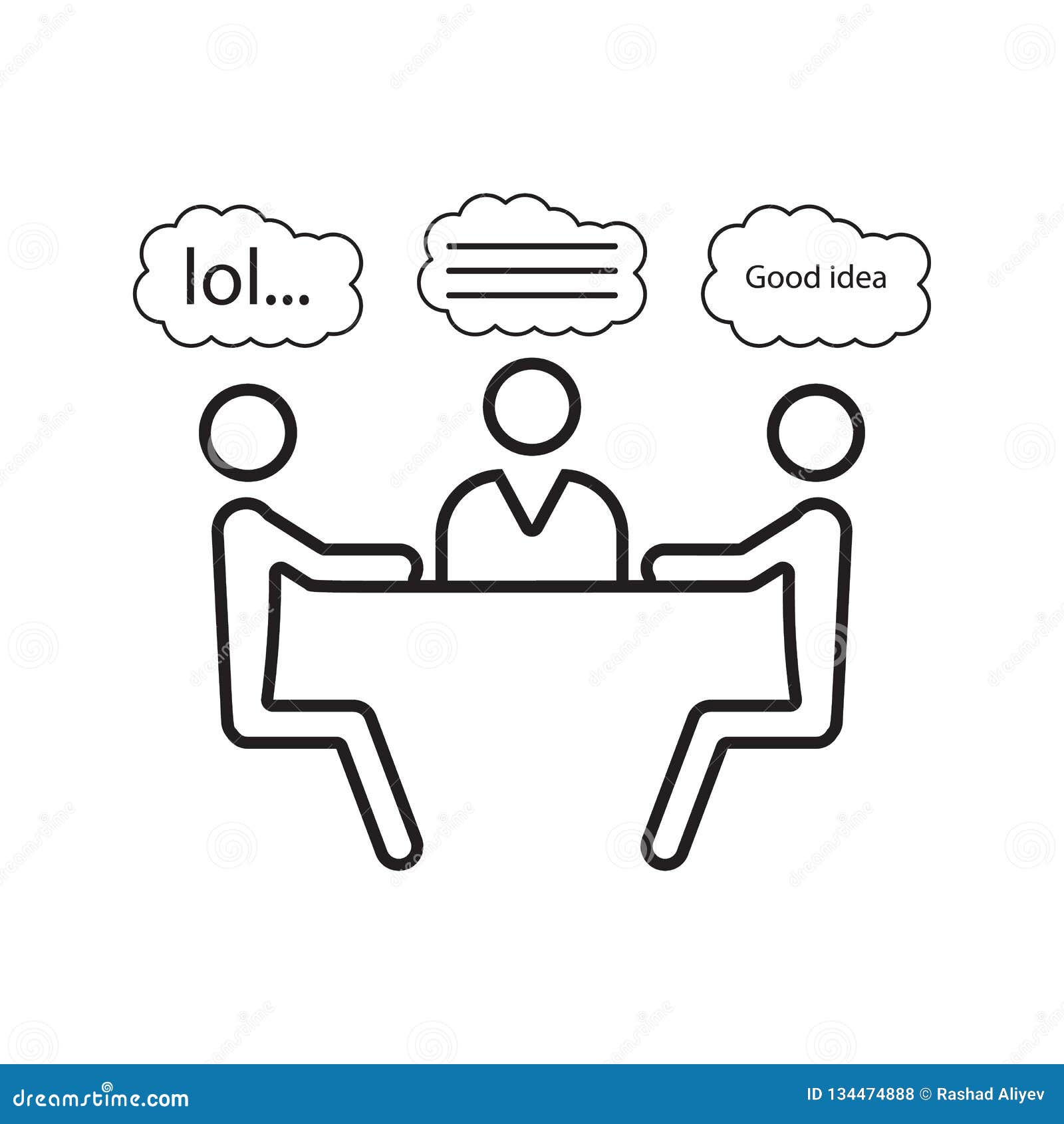 Jokes At The Table Icon Element Of Cyber Security For Mobile Concept And Web Apps Icon Thin Line Icon For Website Design And Stock Illustration Illustration Of Menu Isolated