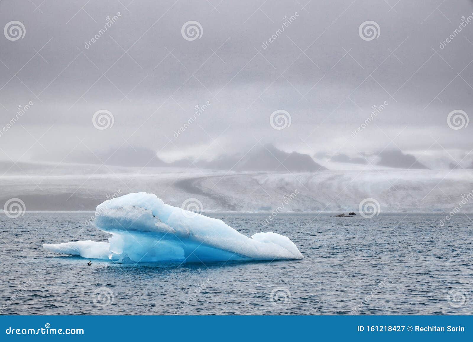 stormy landscape at jokulsarlon - the most famous icelandÃ¢â¬â¢s glacier lagoon.