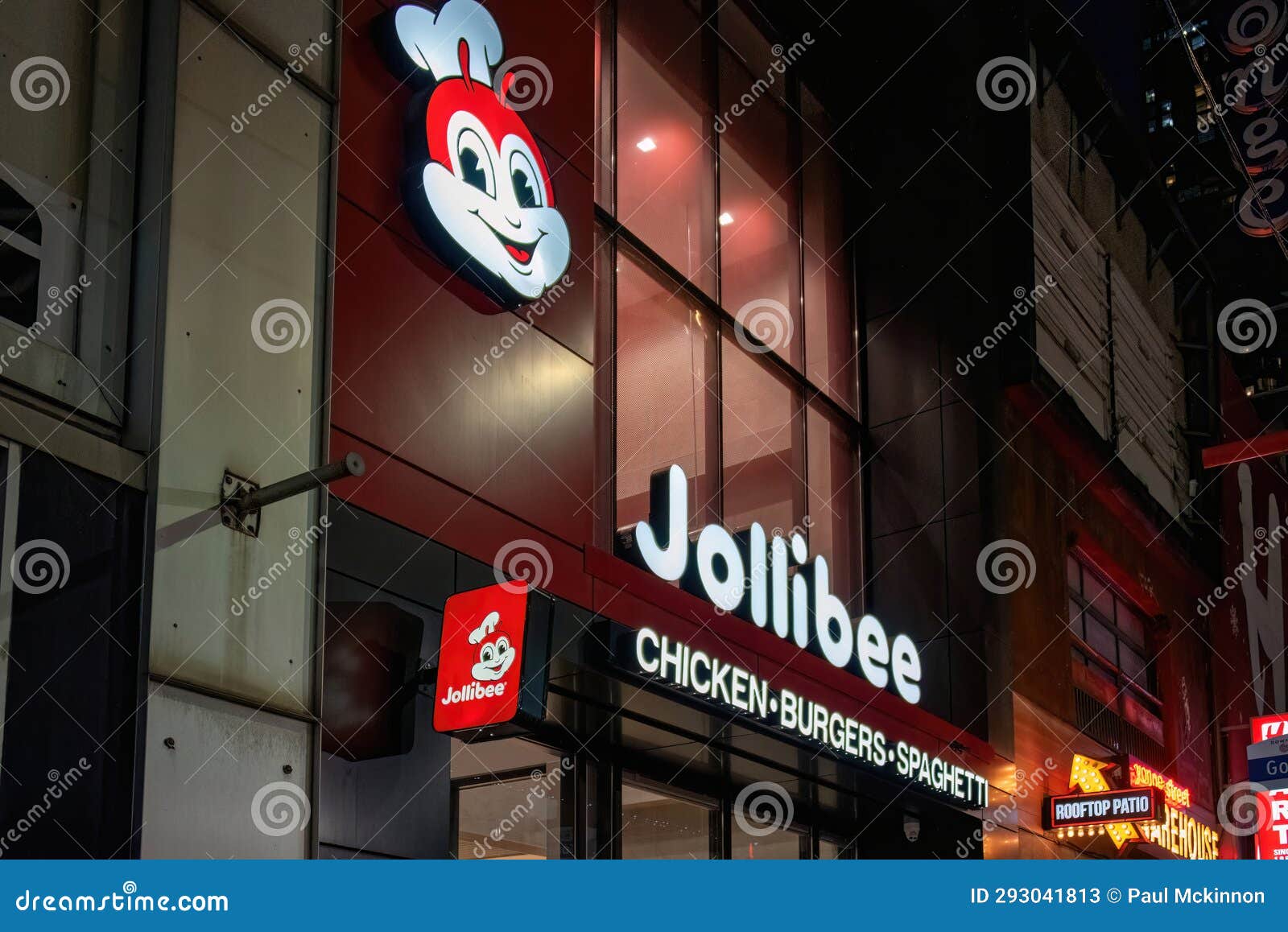 Jollibee Filipino Fast Food Restaurant In Toronto Canada Editorial