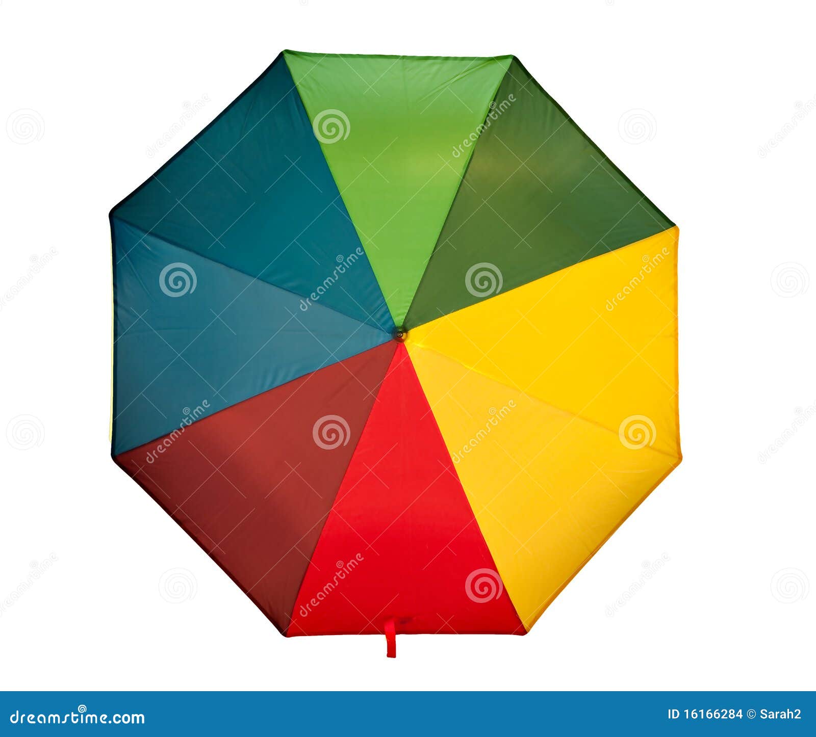 Jolly Umbrella Overhead View. Stock Photo Image of multi, brolly