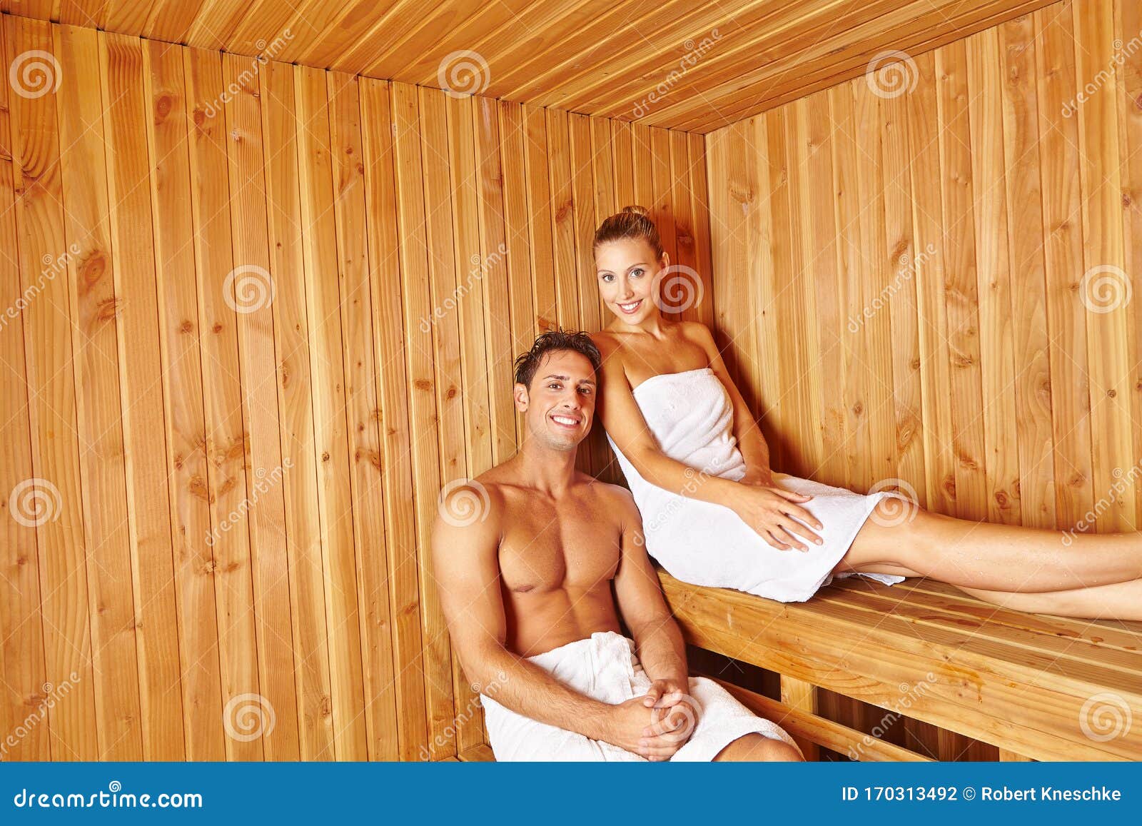 Teen In Sauna
