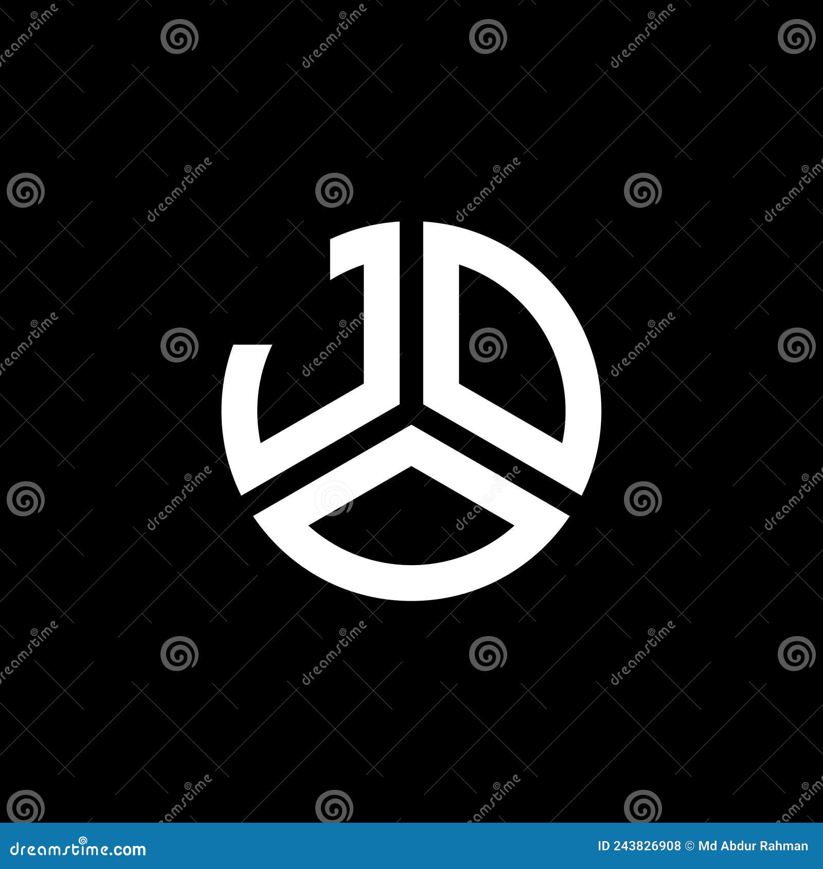 joo letter logo  on black background. joo creative initials letter logo concept. joo letter 